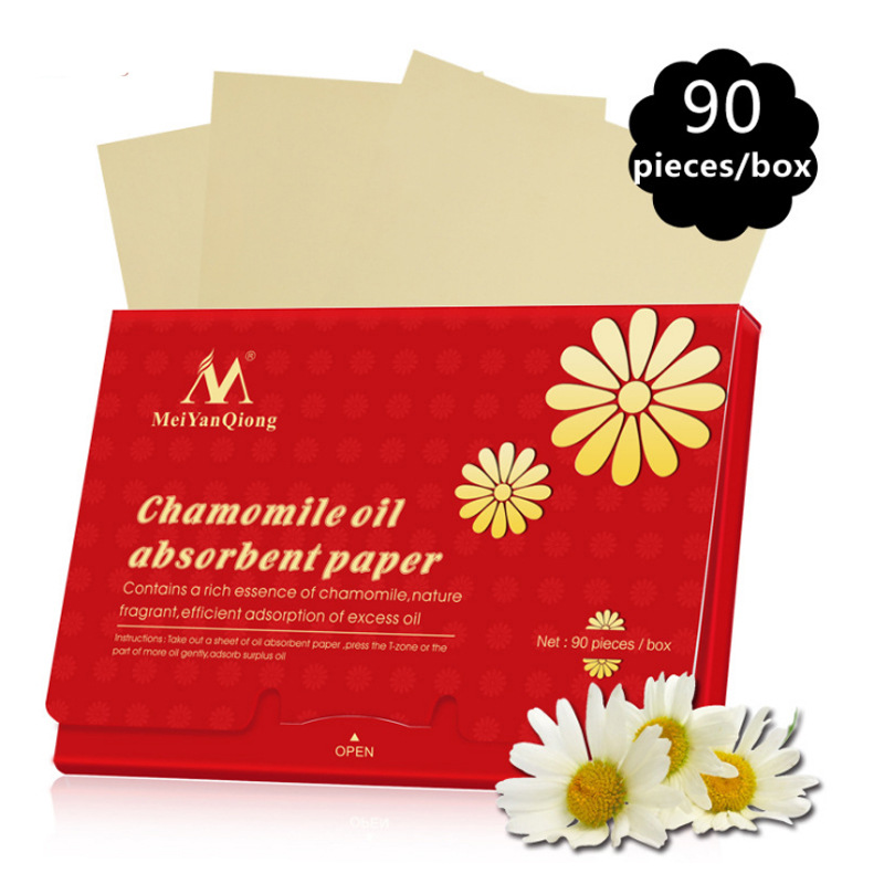 Chamomile Oil Absorbing Face Paper For Shine Control Mattifying Daily Skincare Travel 90 Sheets