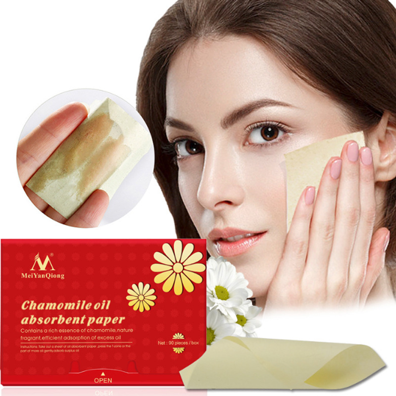 Chamomile Oil Absorbing Face Paper For Shine Control Mattifying Daily Skincare Travel 90 Sheets