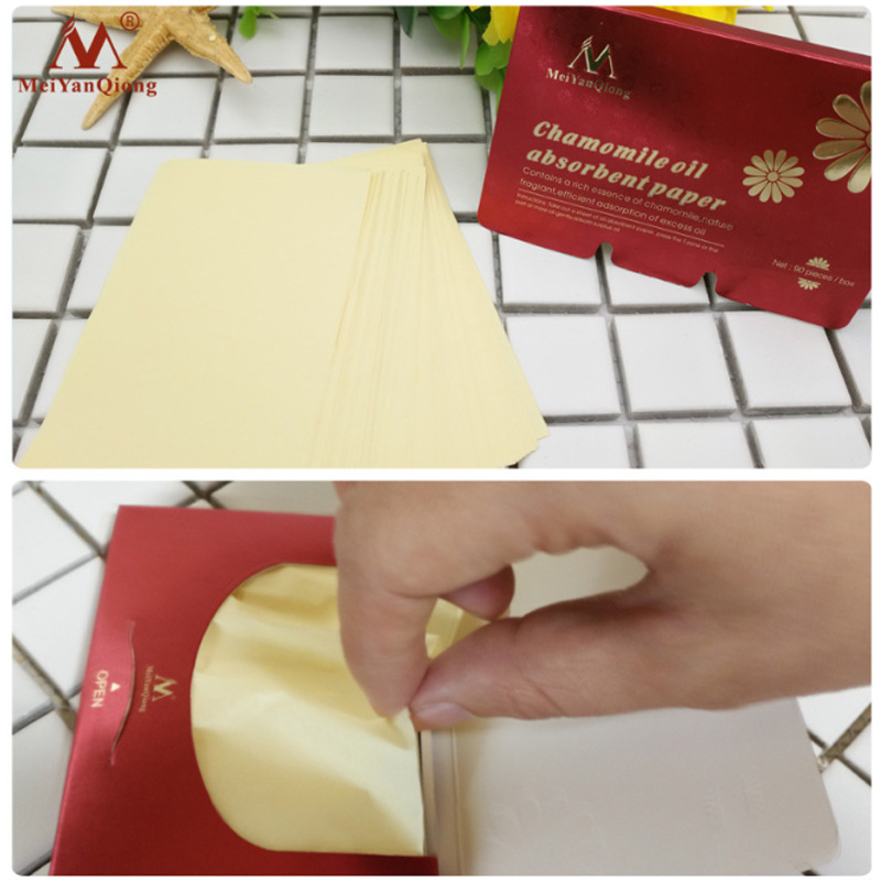 Chamomile Oil Absorbing Face Paper For Shine Control Mattifying Daily Skincare Travel 90 Sheets