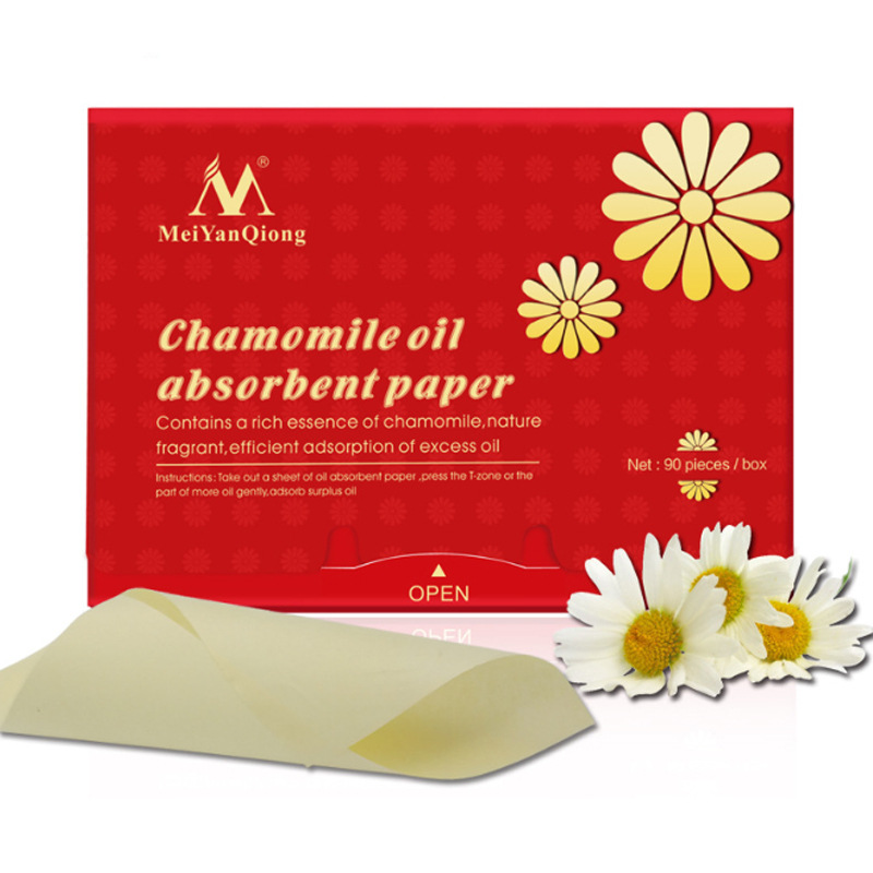 Chamomile Oil Absorbing Face Paper For Shine Control Mattifying Daily Skincare Travel 90 Sheets