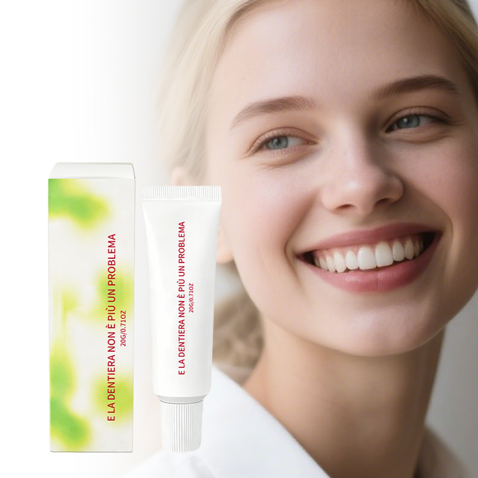 Denture Adhesive Paste Close Fit Natural Comfort Gentle Daily Care Secure Loose False Teeth Boost Smile Beauty