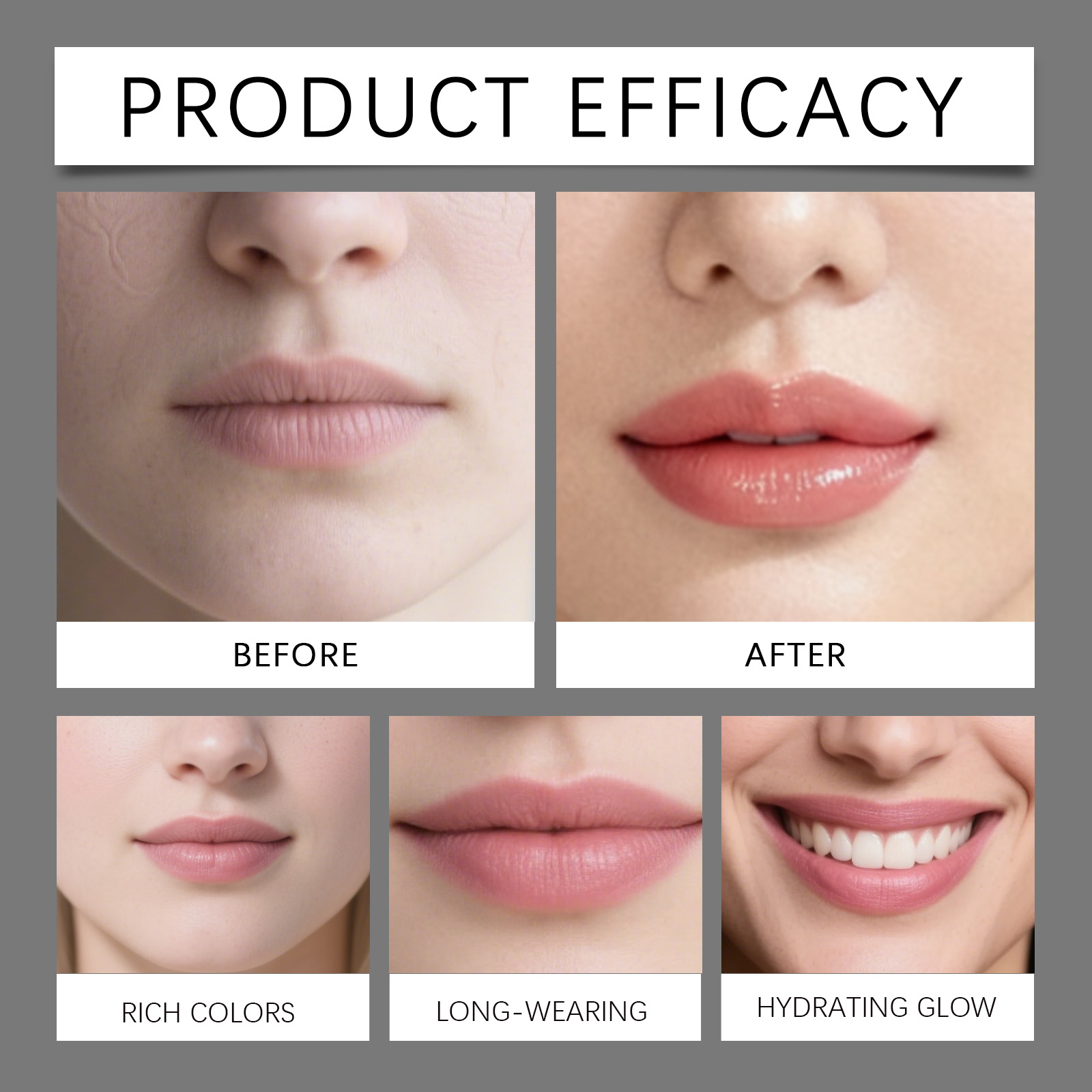 Moisturizing Lip Gloss Lip Liner Strawberry Cake Hydrating Nourishing Rich Color Natural Finish Lip Makeup Cosmetic For Daily Lip Care