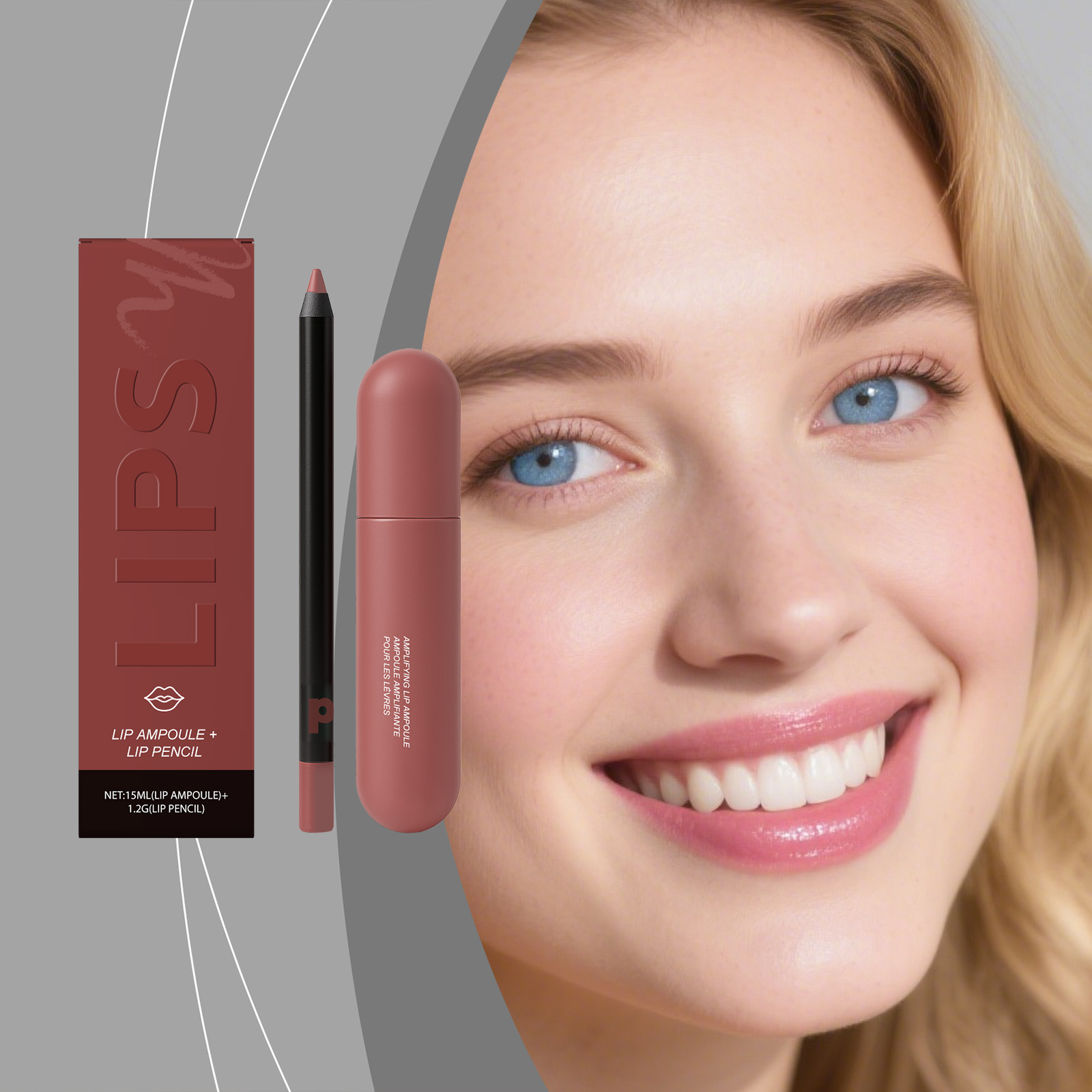 Moisturizing Lip Gloss Lip Liner Strawberry Cake Hydrating Nourishing Rich Color Natural Finish Lip Makeup Cosmetic For Daily Lip Care