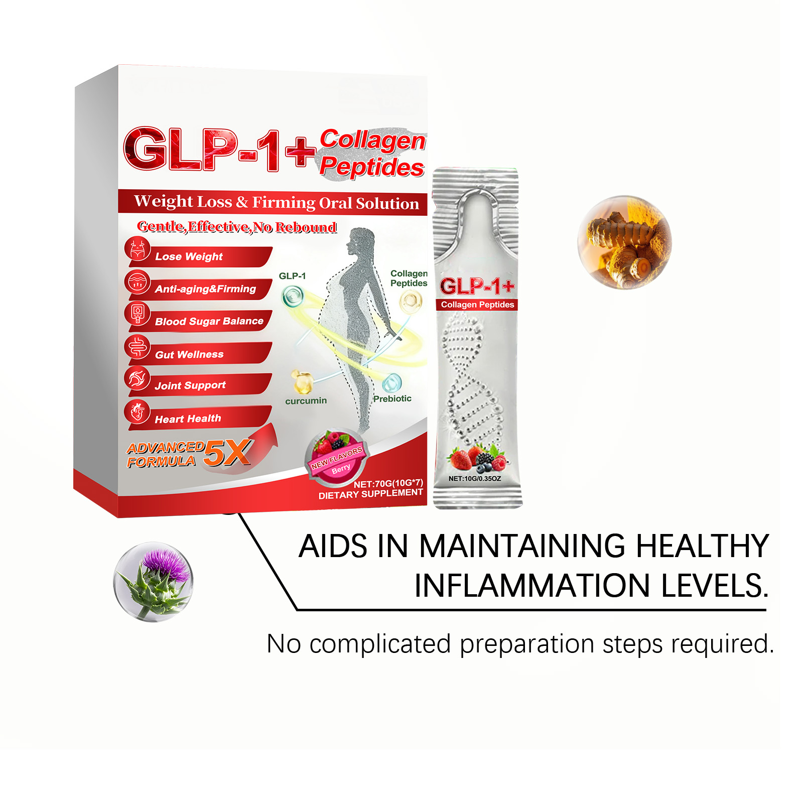 Liquid Drink Mild Ingredients Care Intestinal Function Figure Management Boost Physical Condition Daily Nutritional Supplement Oral Internal Use