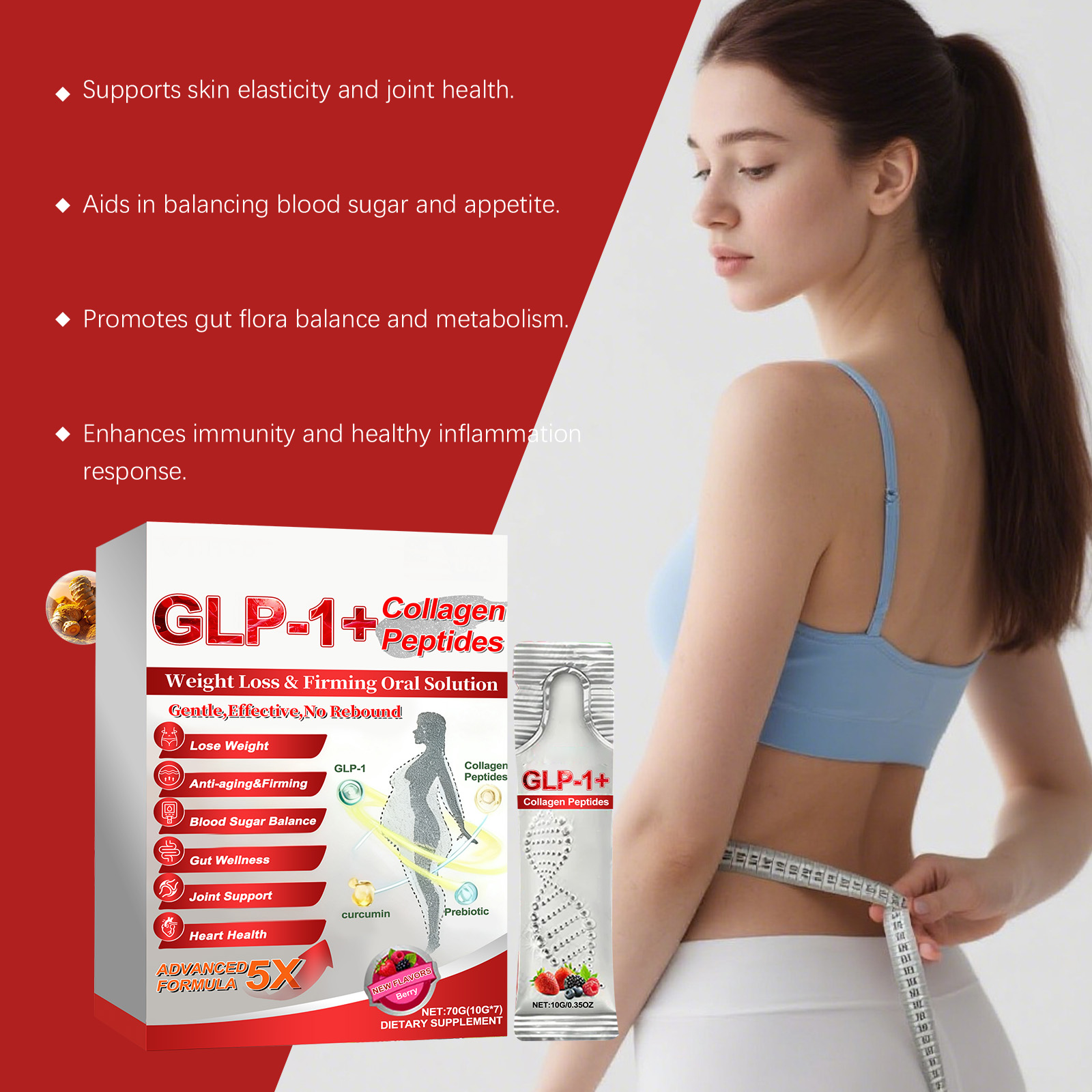 Liquid Drink Mild Ingredients Care Intestinal Function Figure Management Boost Physical Condition Daily Nutritional Supplement Oral Internal Use