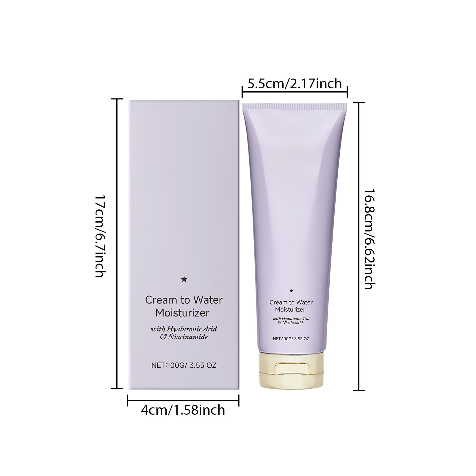 Hyaluronic Acid Moisturizing Cream Mild Hydrating Nourish Soft Tender Daily Care For Gentle Body Skin Care