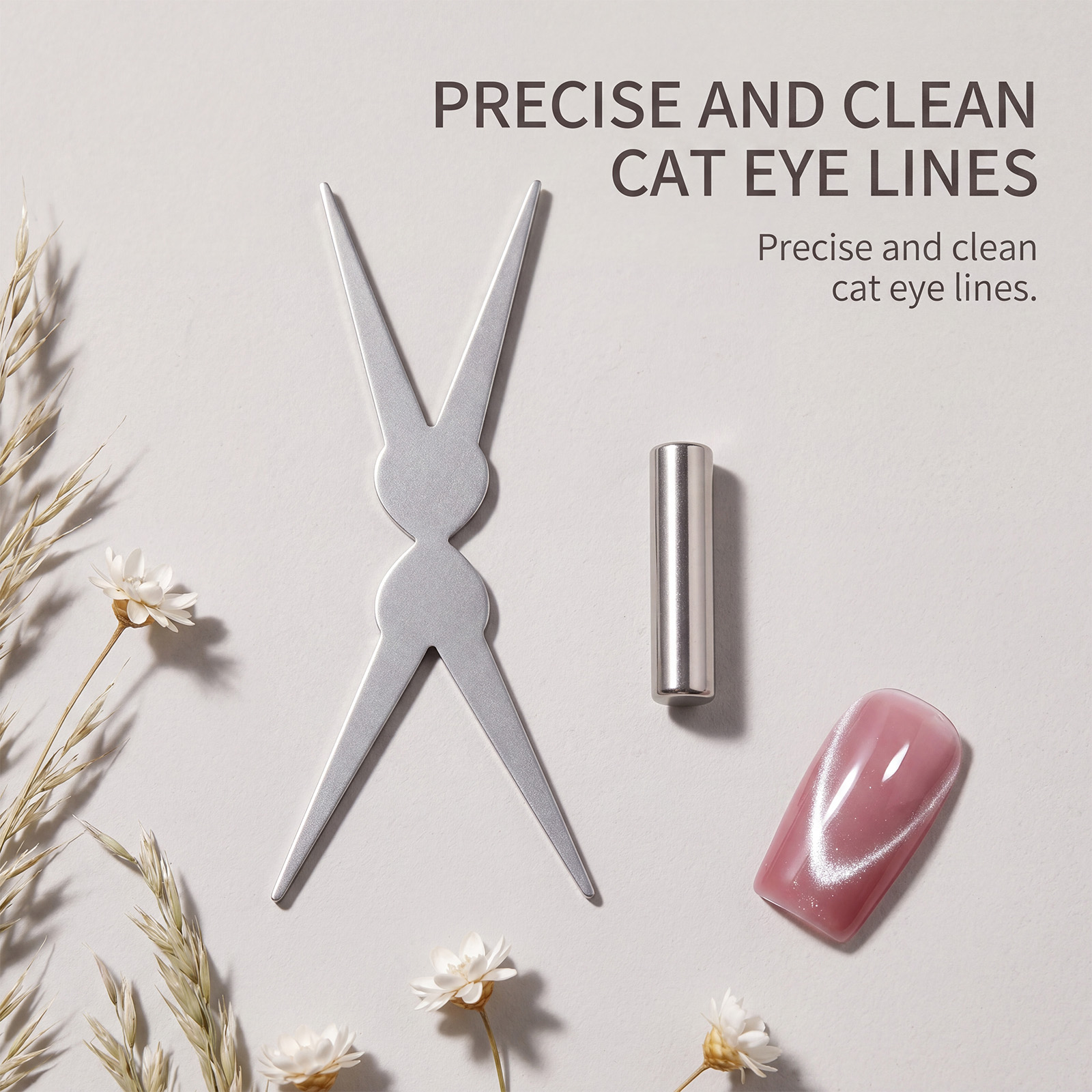 Dual Head French Cat Eye Magnet Daily Diy Easy Operate Nail Beautify Manicure Craft