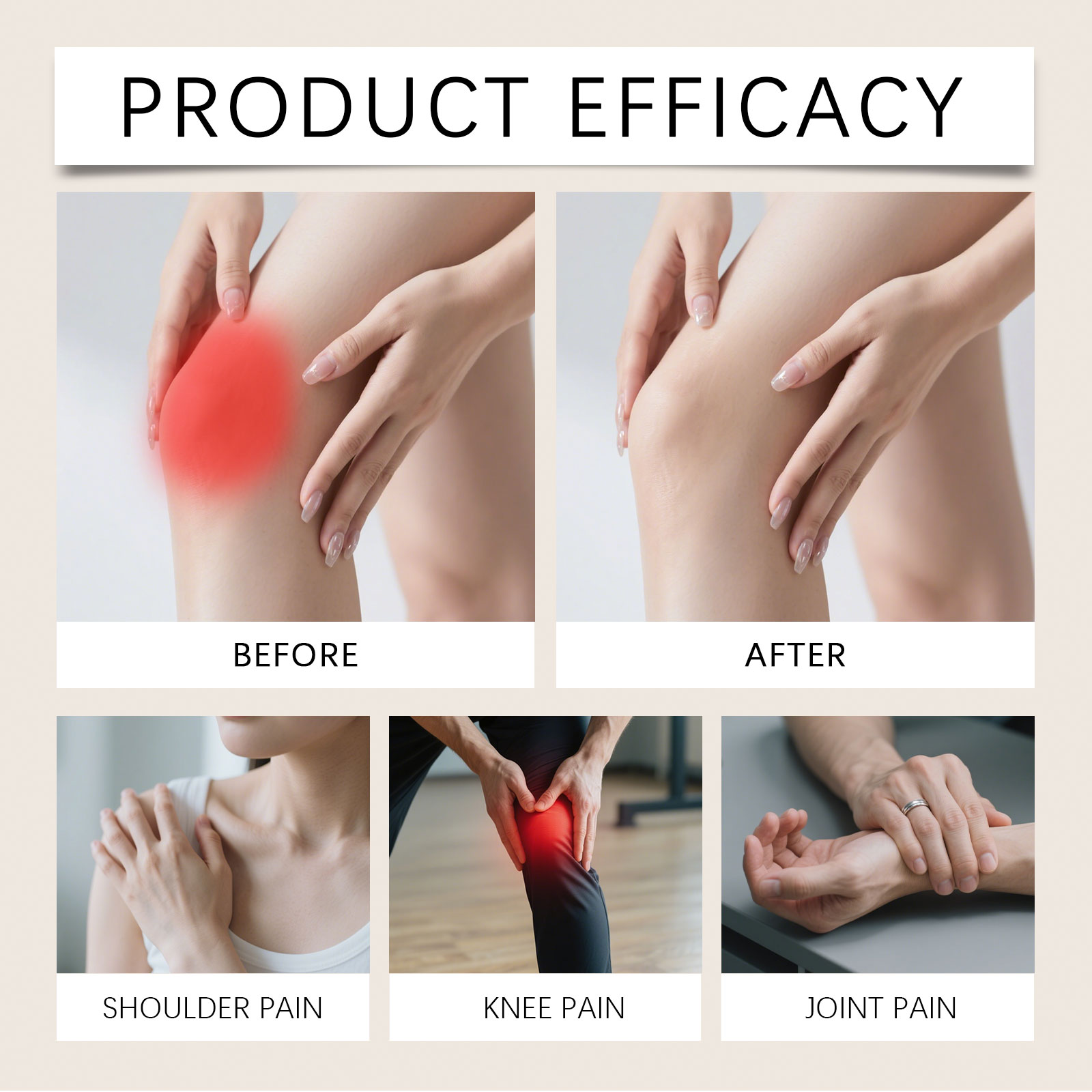 Herbal Care Cream With Mild Ingredients For External Massage Nourish Body Knee Hand Joint Skin