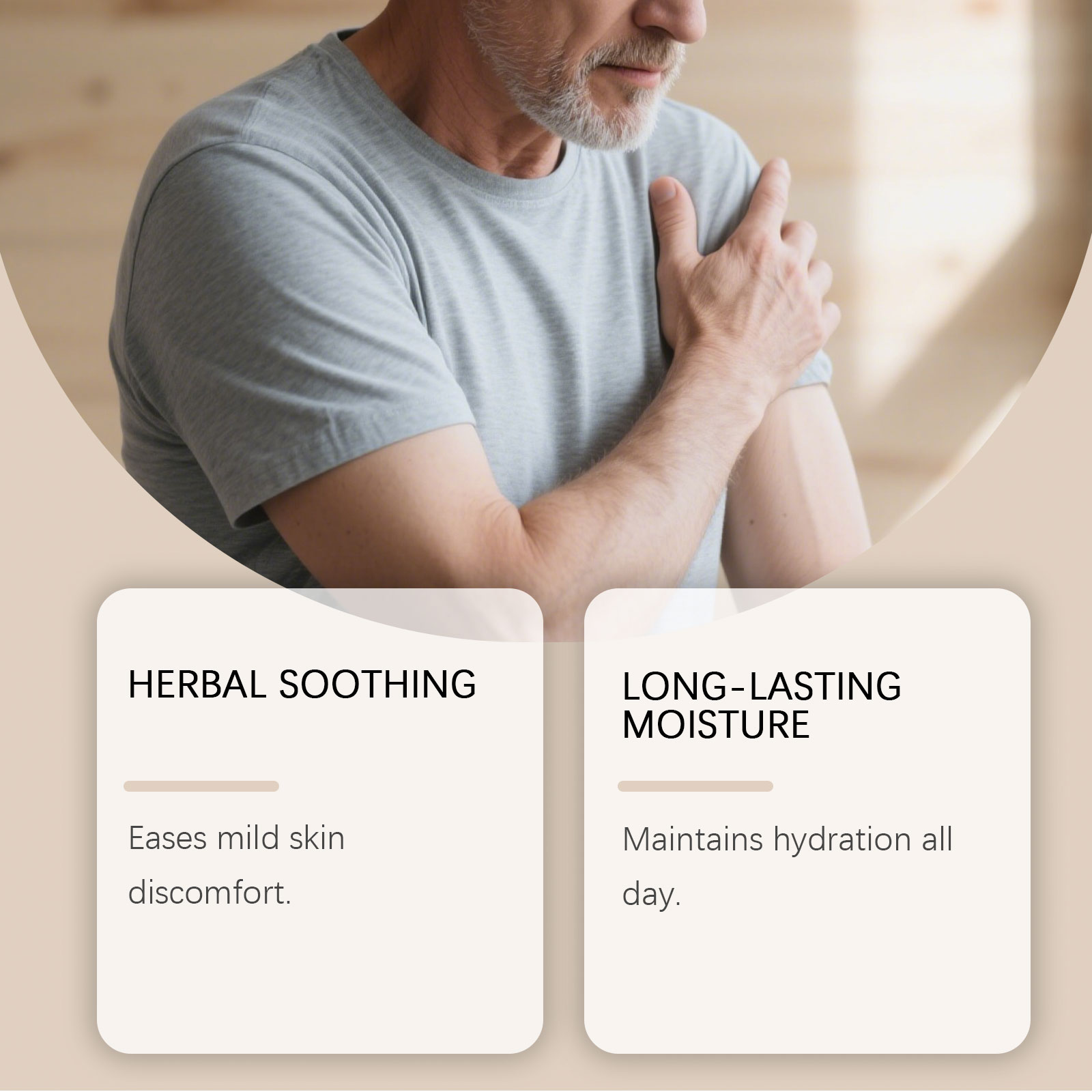 Herbal Care Cream With Mild Ingredients For External Massage Nourish Body Knee Hand Joint Skin