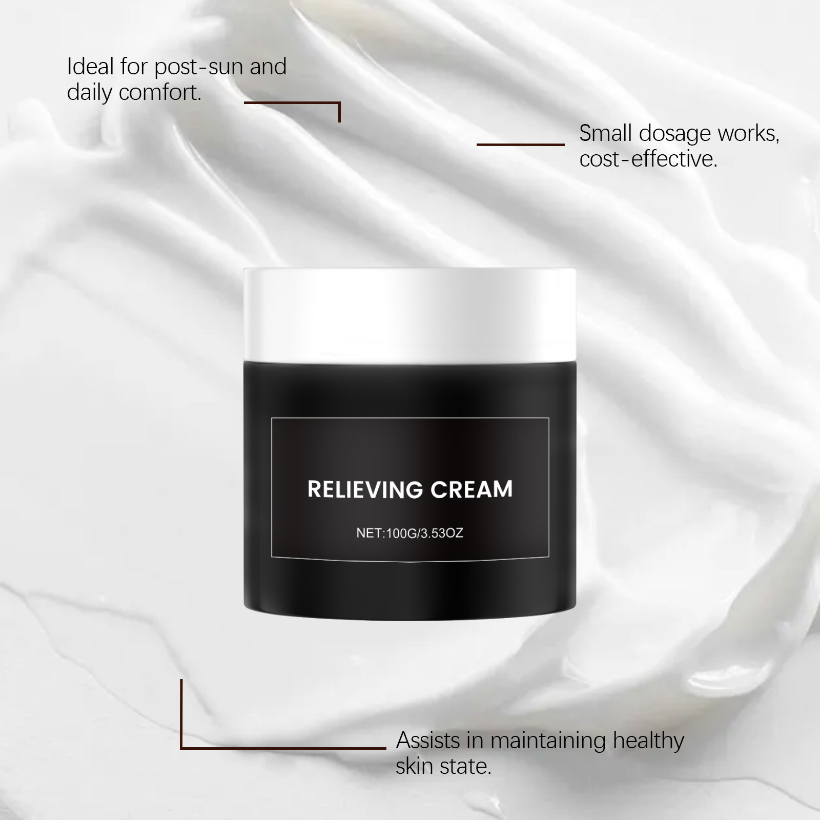 Herbal Care Cream With Mild Ingredients For External Massage Nourish Body Knee Hand Joint Skin