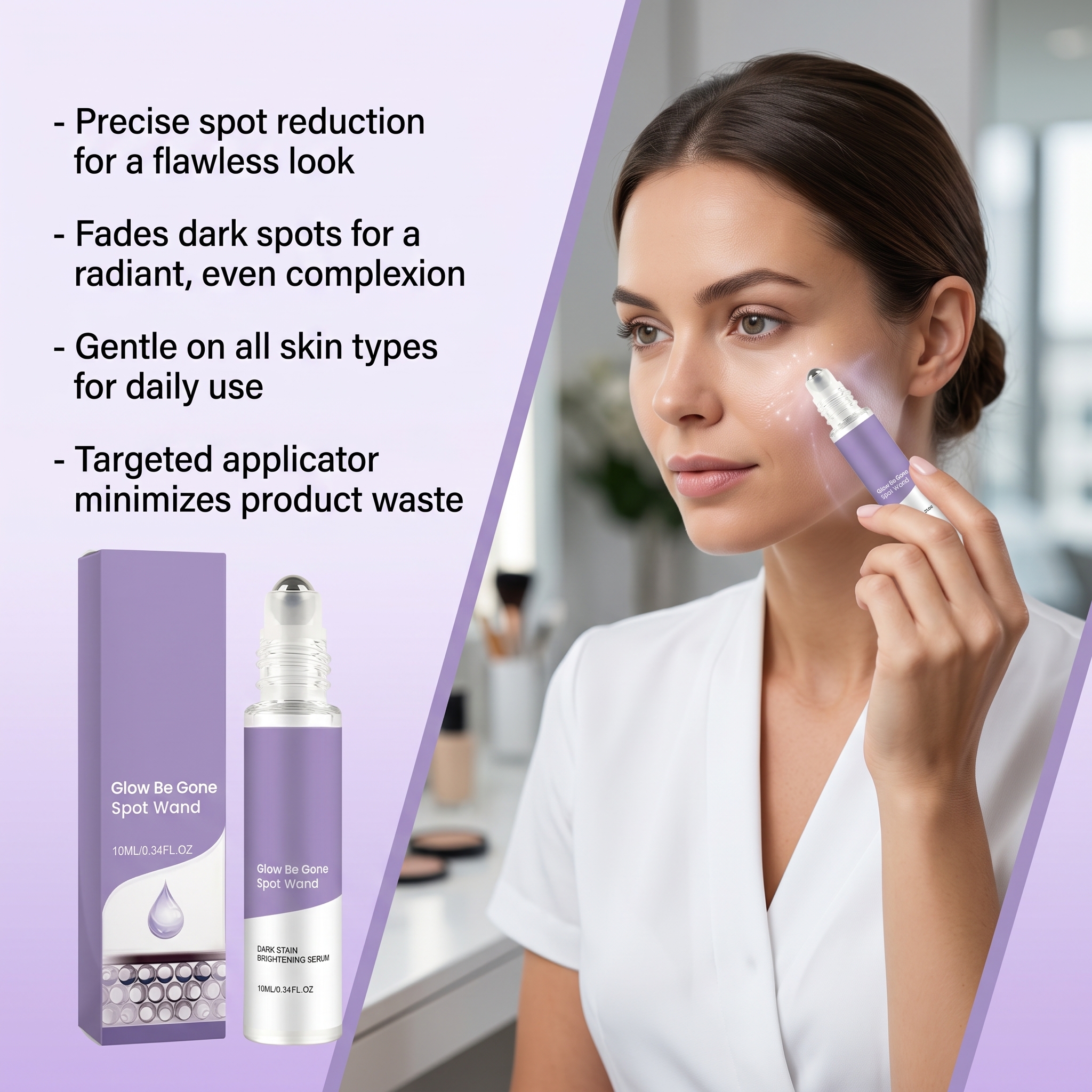 Roller Essence Stick Precise Spot Care Bright Skin Fresh Non Greasy Portable Sanitary Facial Treatment