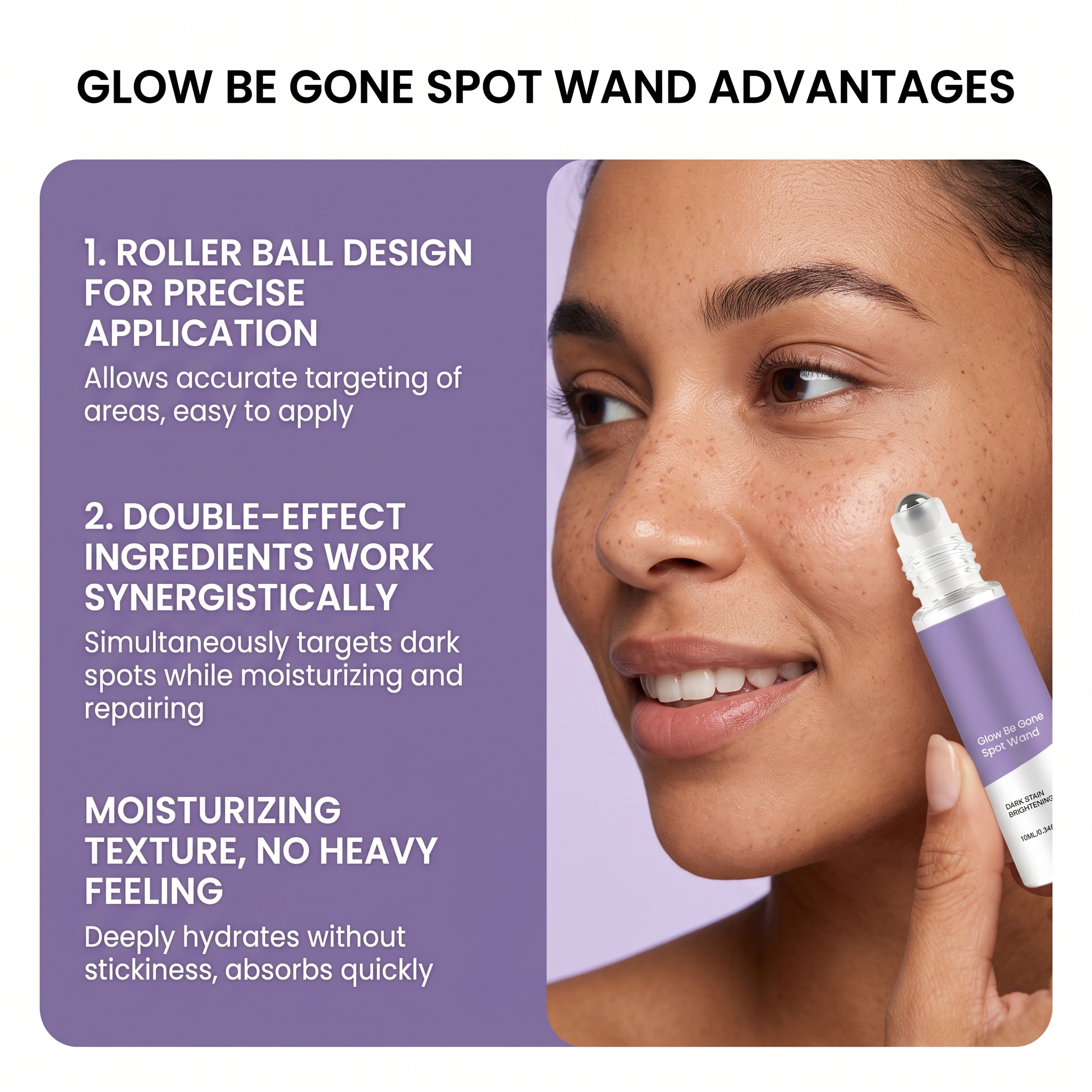 Roller Essence Stick Precise Spot Care Bright Skin Fresh Non Greasy Portable Sanitary Facial Treatment