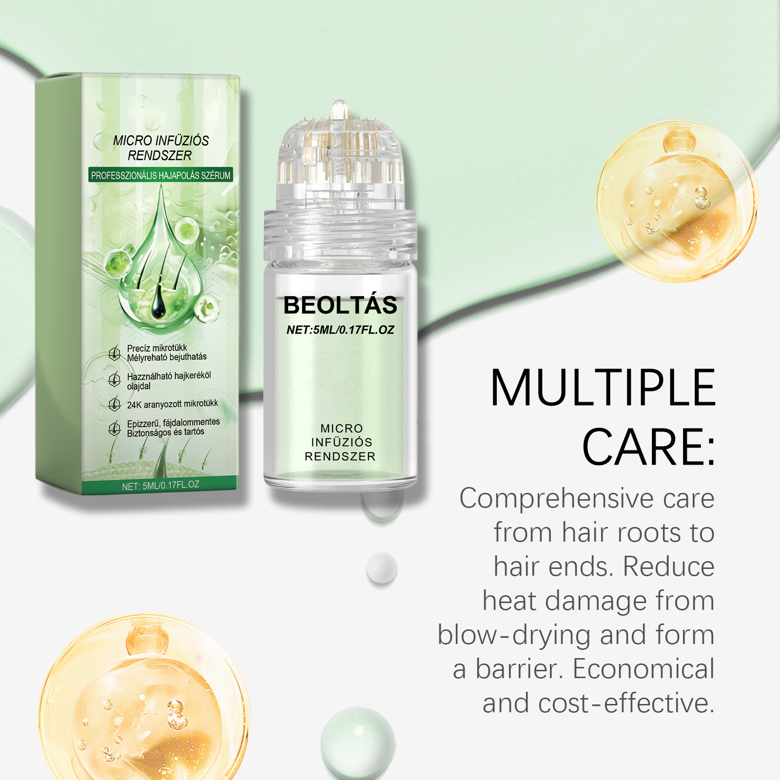 Soothing Hair Care Essence Comfortable Light Natural Mild Nourishing Bright Gloss Daily Hair Use