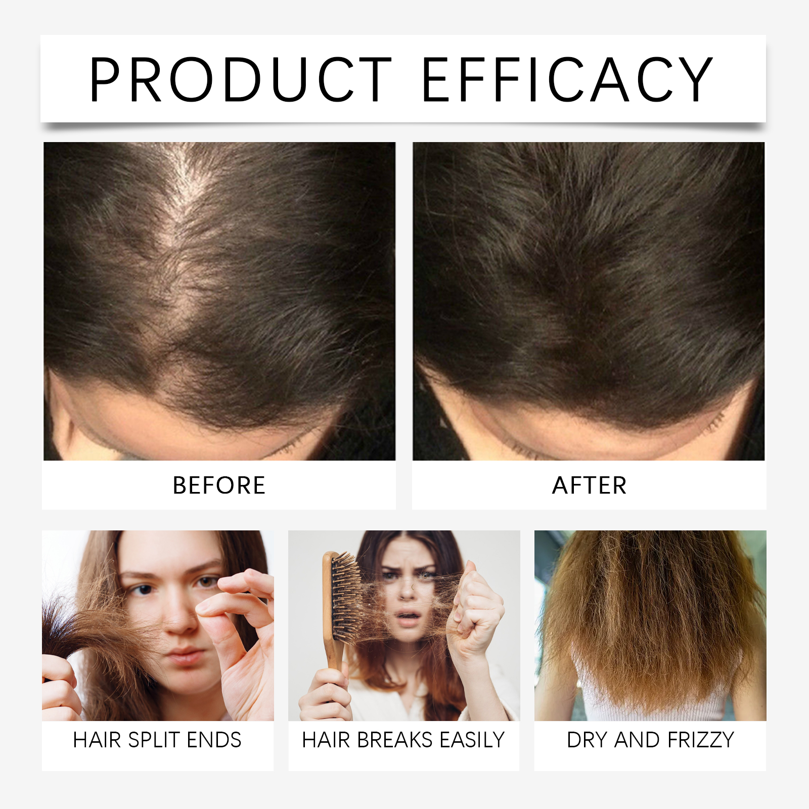 Soothing Hair Care Essence Comfortable Light Natural Mild Nourishing Bright Gloss Daily Hair Use
