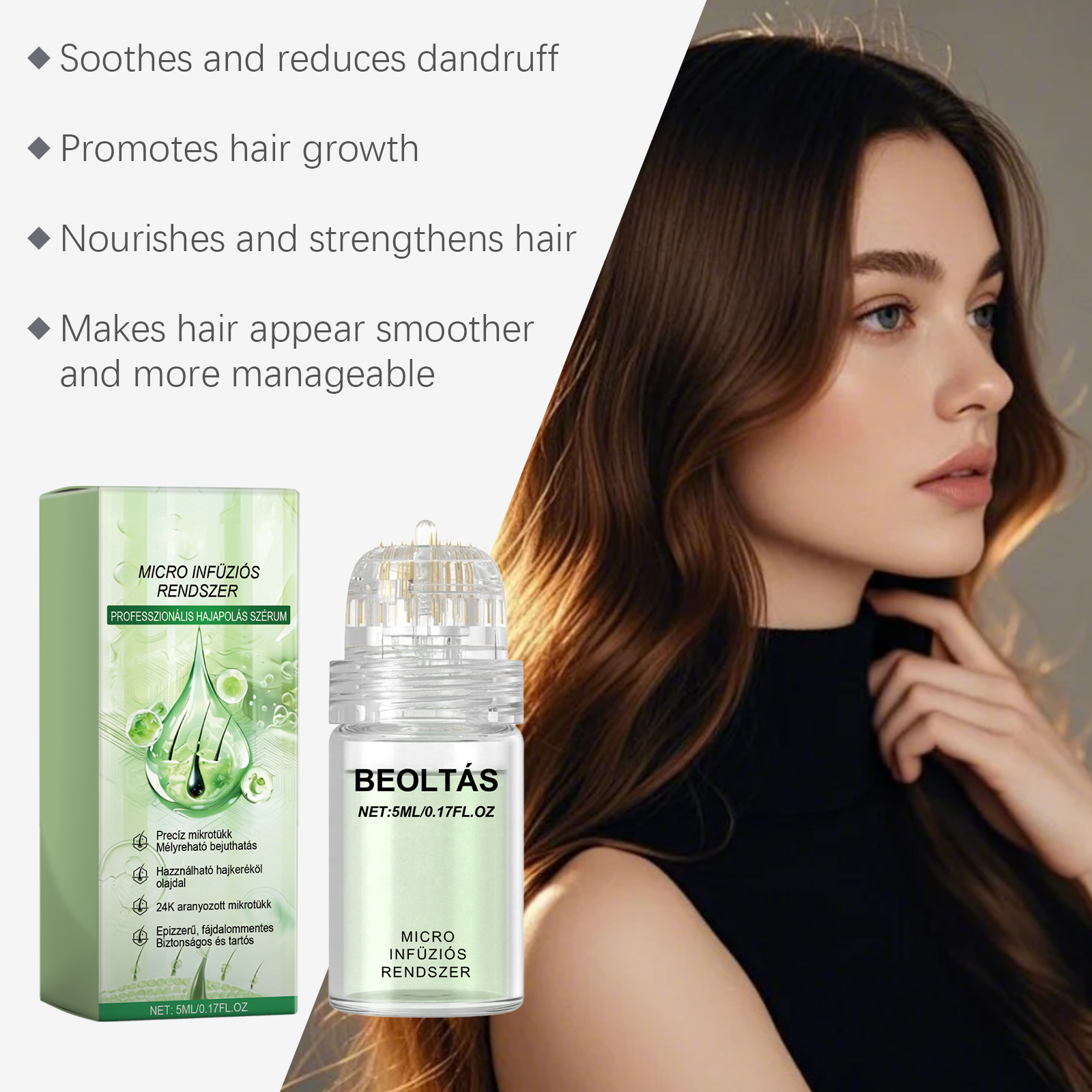 Soothing Hair Care Essence Comfortable Light Natural Mild Nourishing Bright Gloss Daily Hair Use