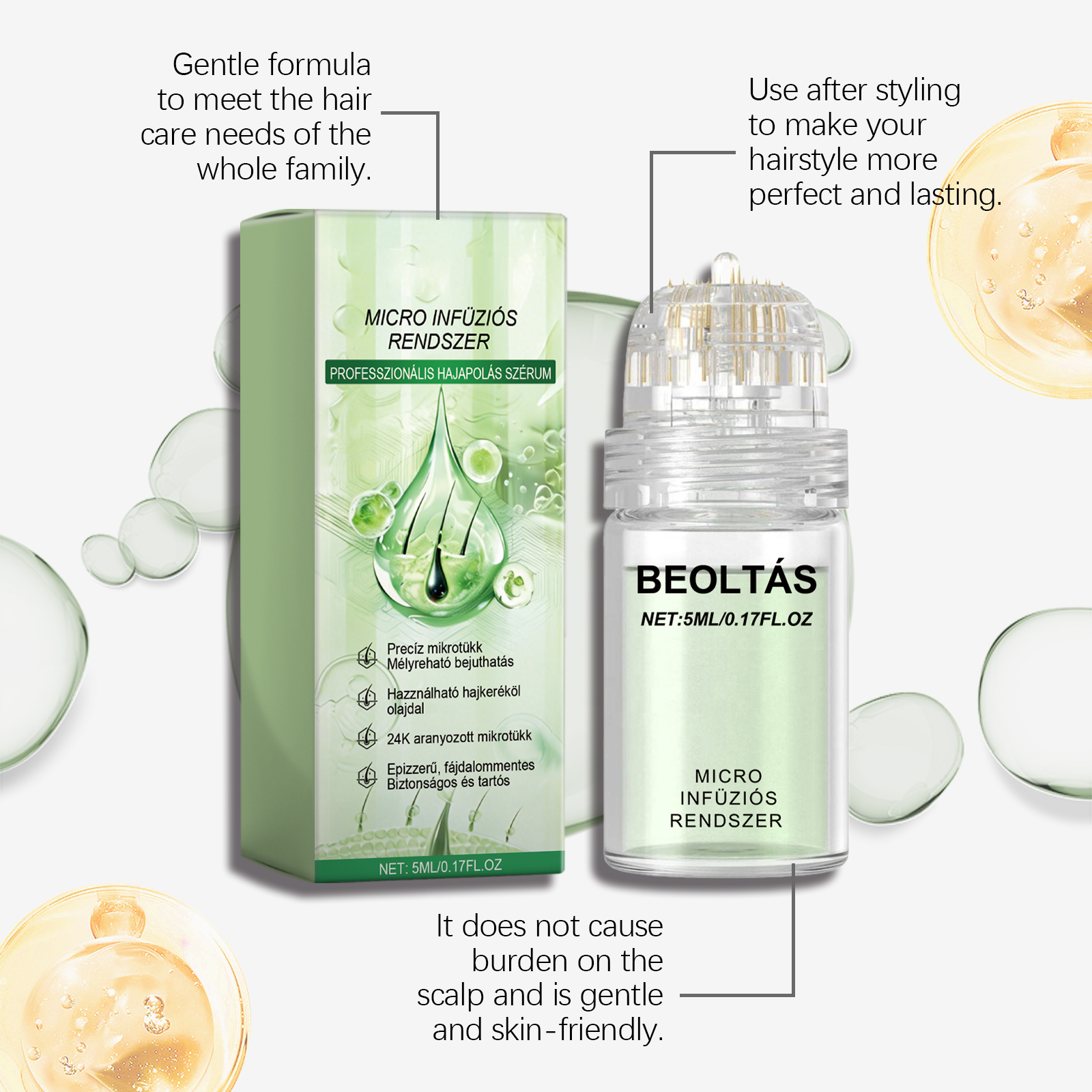 Soothing Hair Care Essence Comfortable Light Natural Mild Nourishing Bright Gloss Daily Hair Use