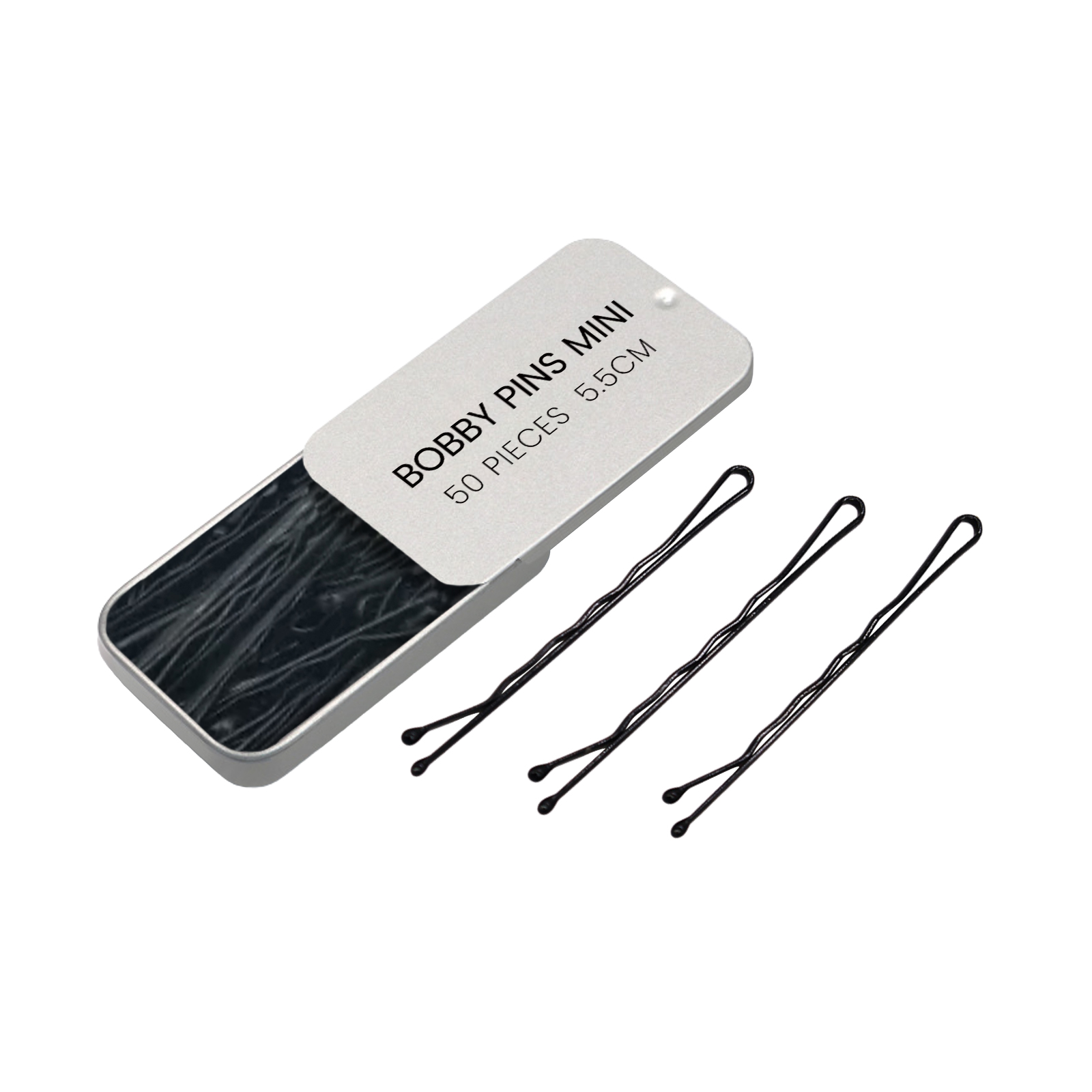 Metal Hair Bun Clip Black Simple Versatile Comfortable Worn Hair Accessory For Hair Fixing