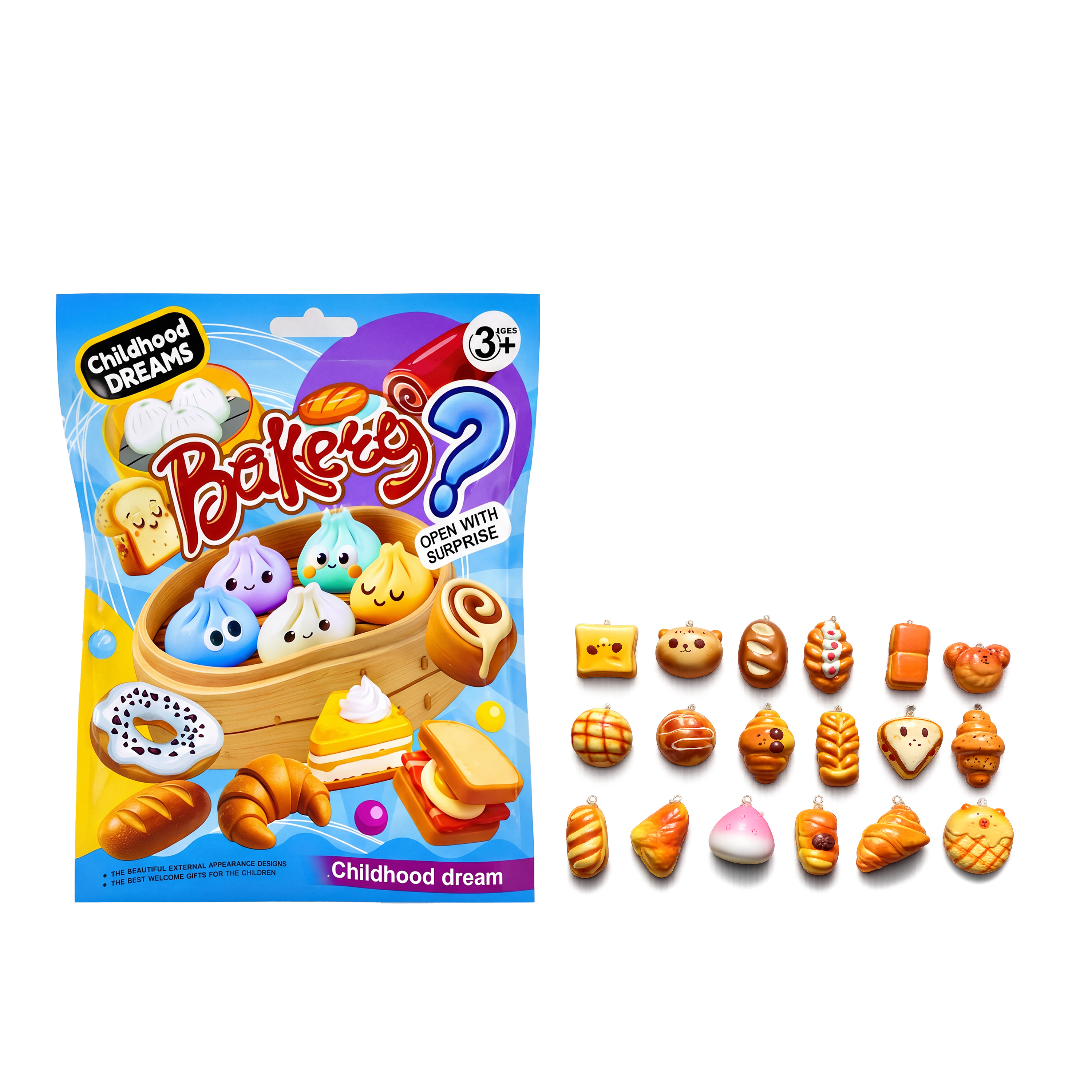 Imitation Bread Blind Bag Creative Soft Tiny Baking Ornament For Backpack Key Random Surprise Pack