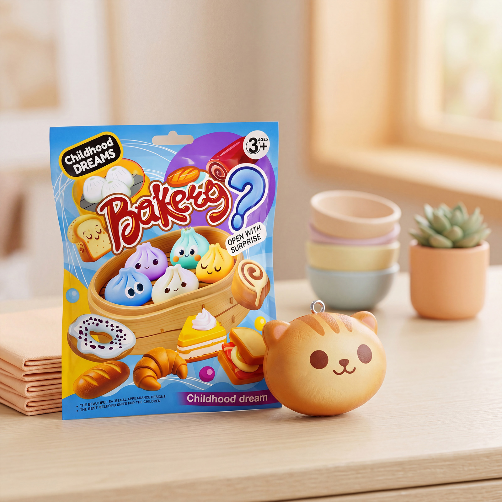 Imitation Bread Blind Bag Creative Soft Tiny Baking Ornament For Backpack Key Random Surprise Pack