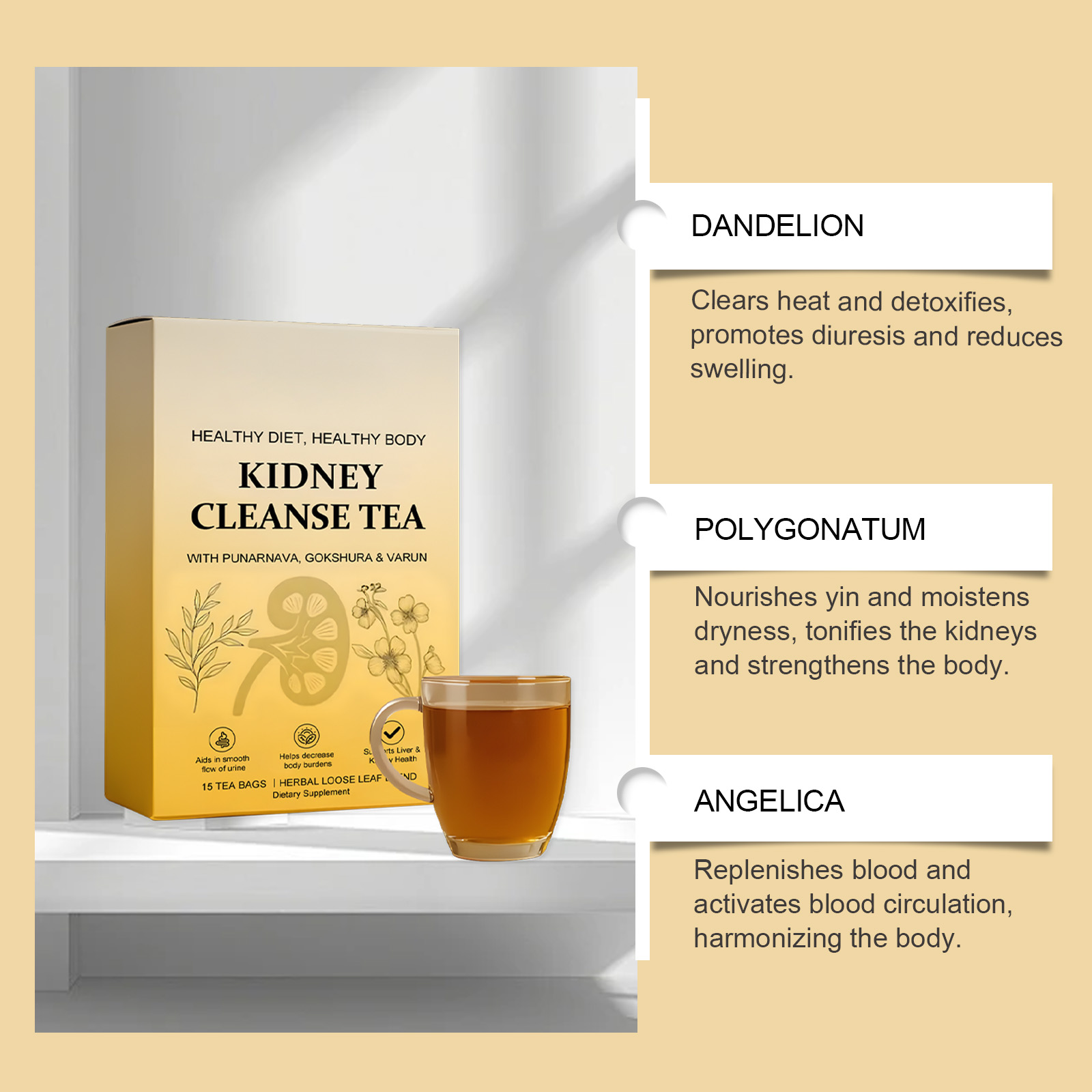 Herbal Body Care Tea Mild Natural Ingredients Nurture Body Discomfort Boost Daily Vitality