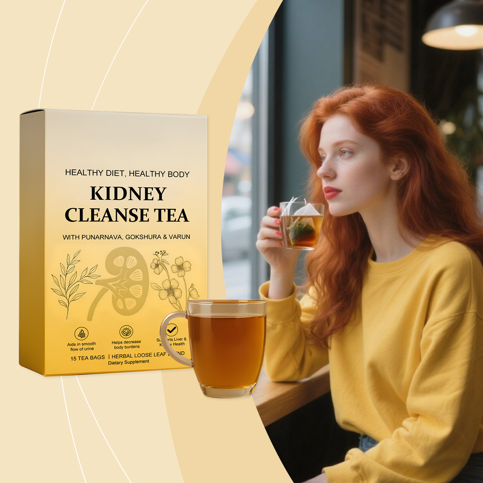 Herbal Body Care Tea Mild Natural Ingredients Nurture Body Discomfort Boost Daily Vitality