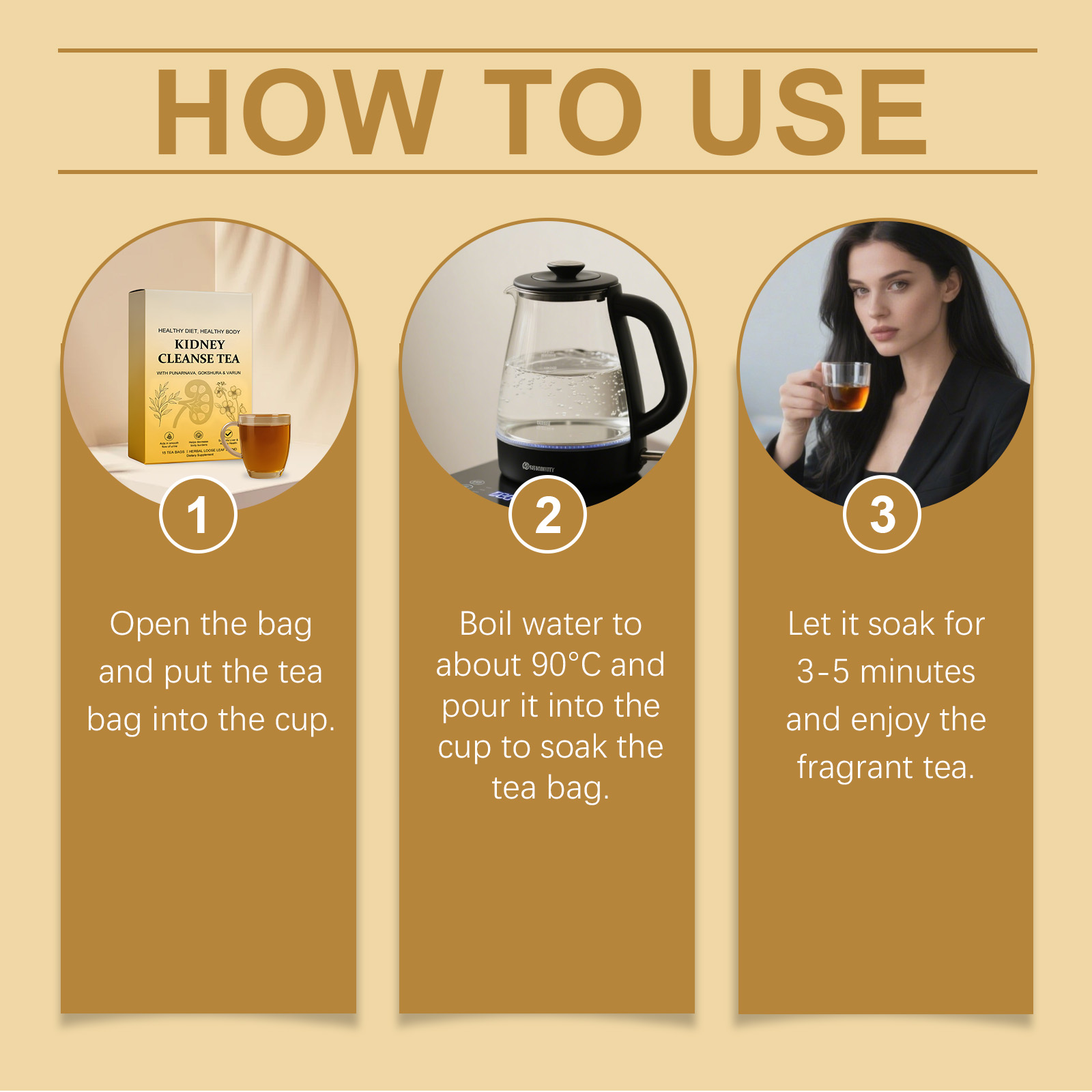 Herbal Body Care Tea Mild Natural Ingredients Nurture Body Discomfort Boost Daily Vitality