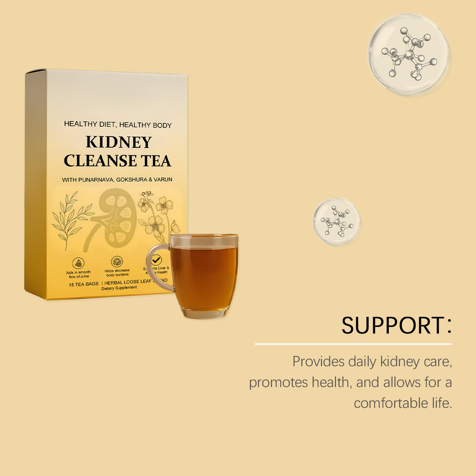 Herbal Body Care Tea Mild Natural Ingredients Nurture Body Discomfort Boost Daily Vitality