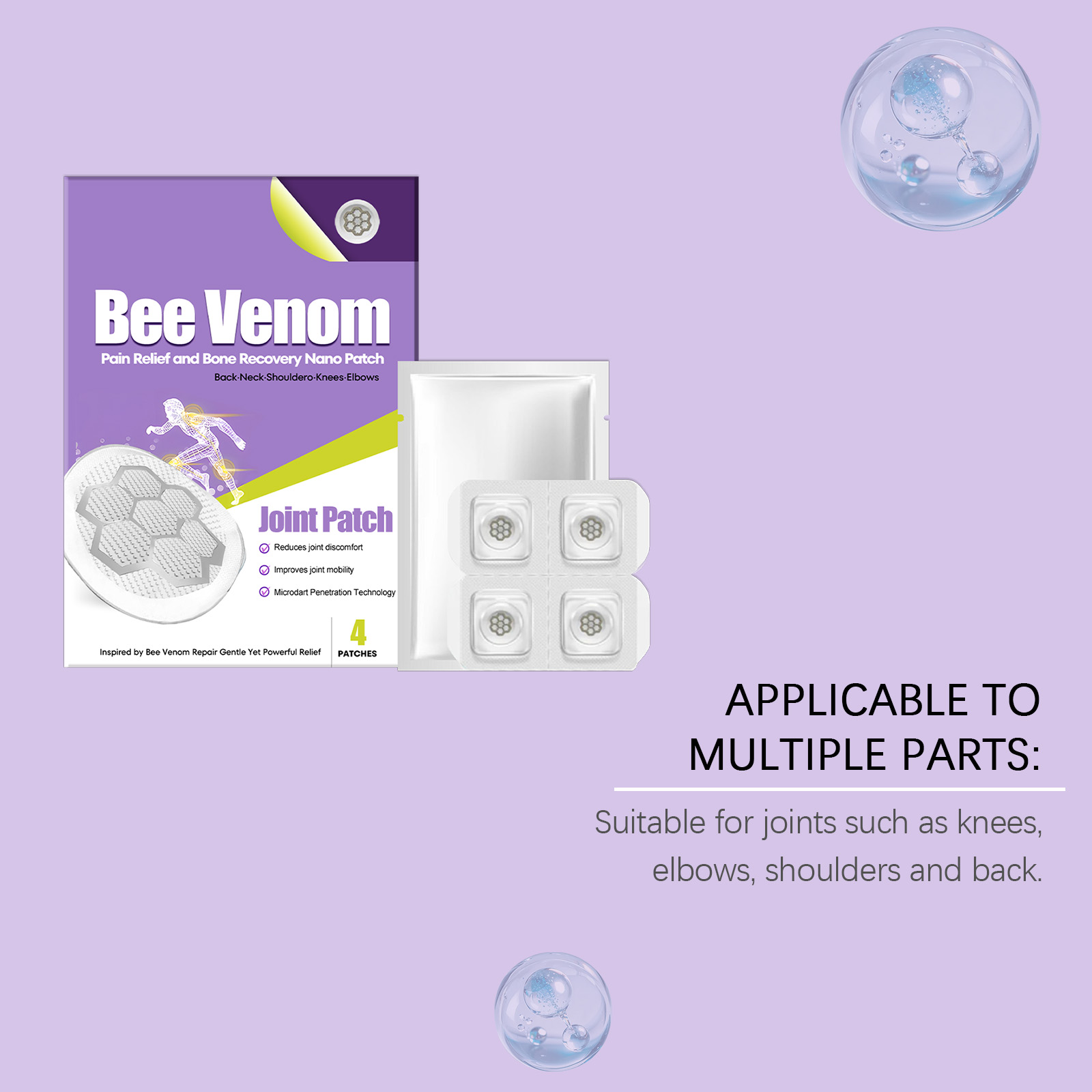 Joint Care Patch Gentle Ingredients Comfort Material Daily Massage Cervical Lumbar Knee Joint Nursing Protection