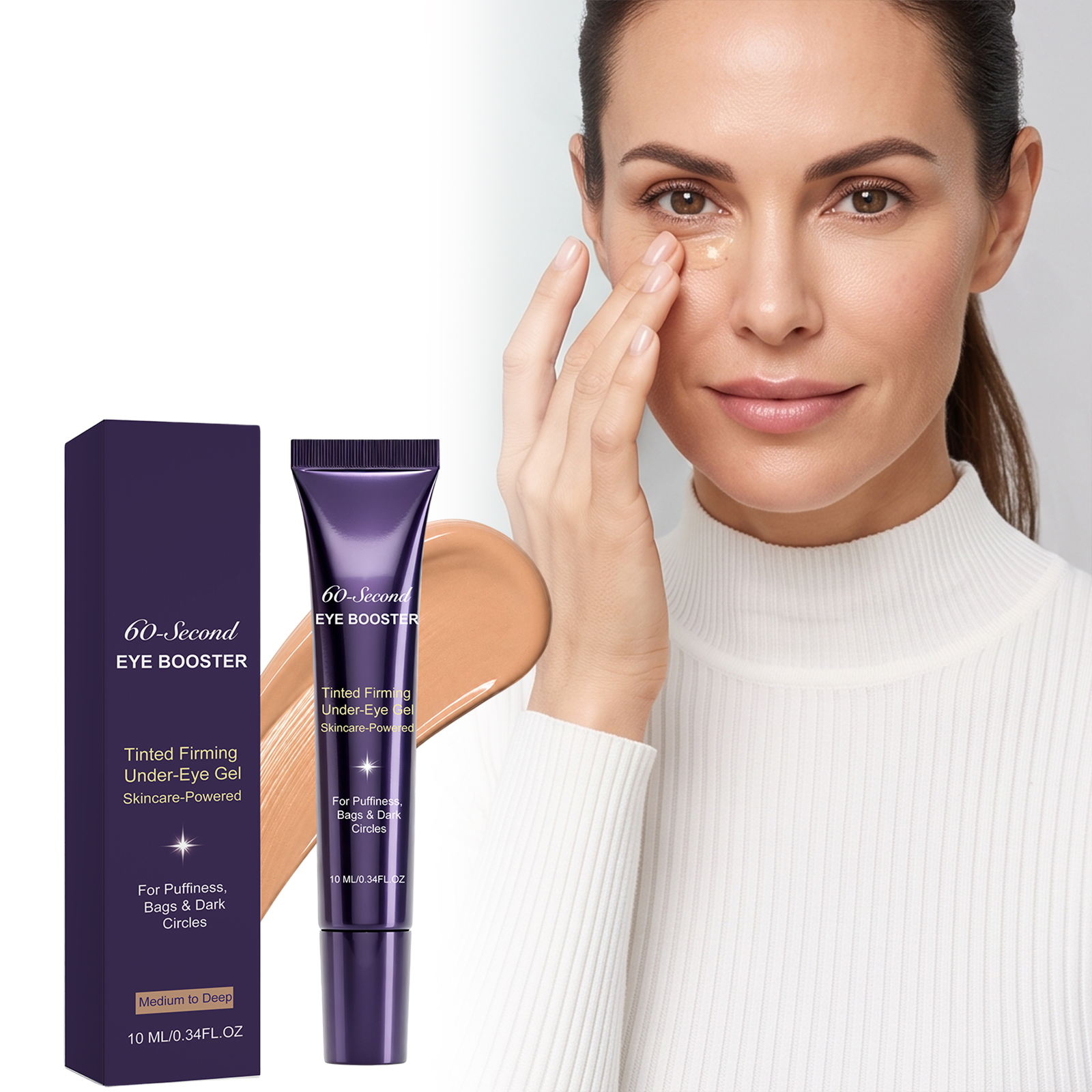 Sixty Second Eye Care Essence Deep Skin Tone Natural Delicate Daily Primer Skin Moisturizing Concealing Cream