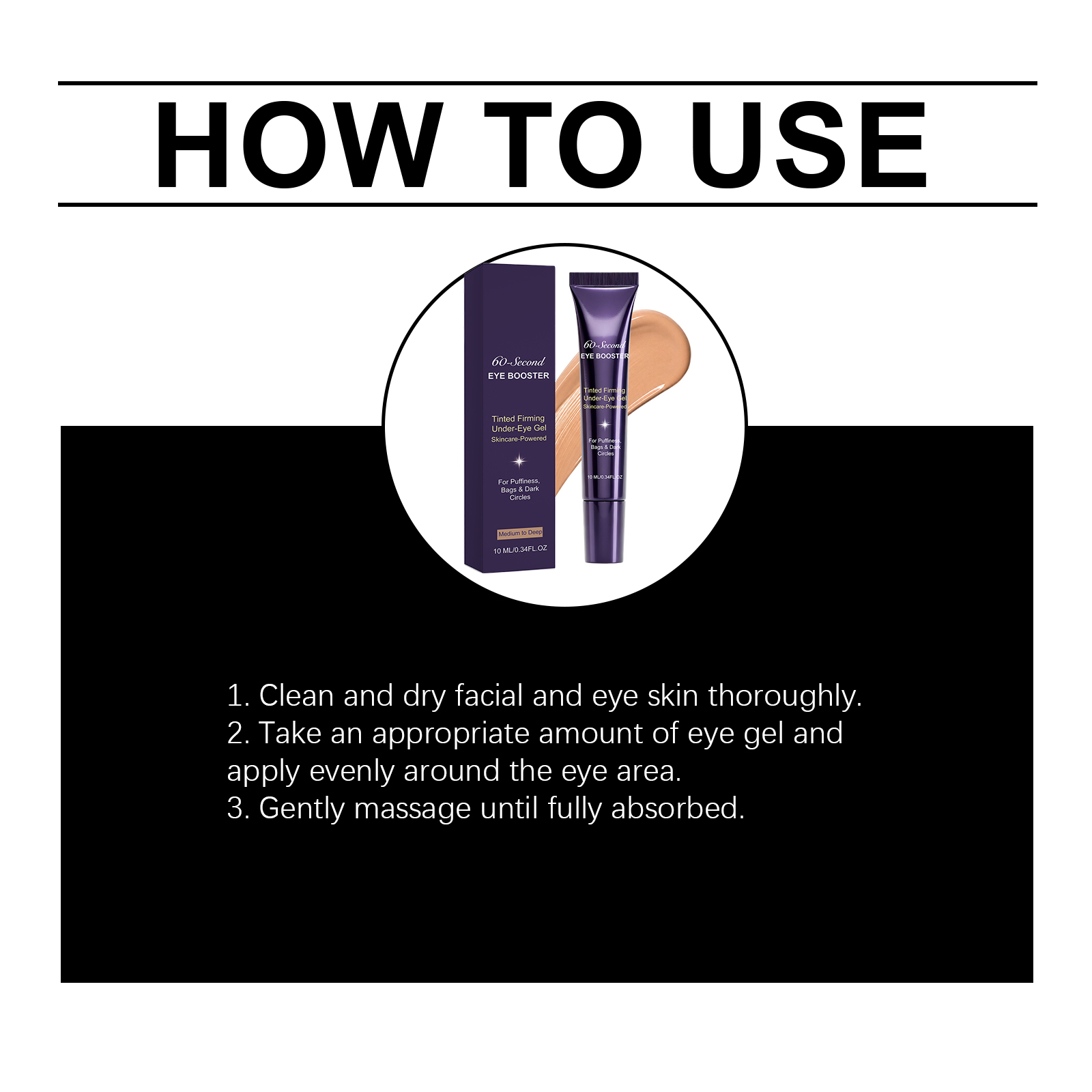 Sixty Second Eye Care Essence Deep Skin Tone Natural Delicate Daily Primer Skin Moisturizing Concealing Cream