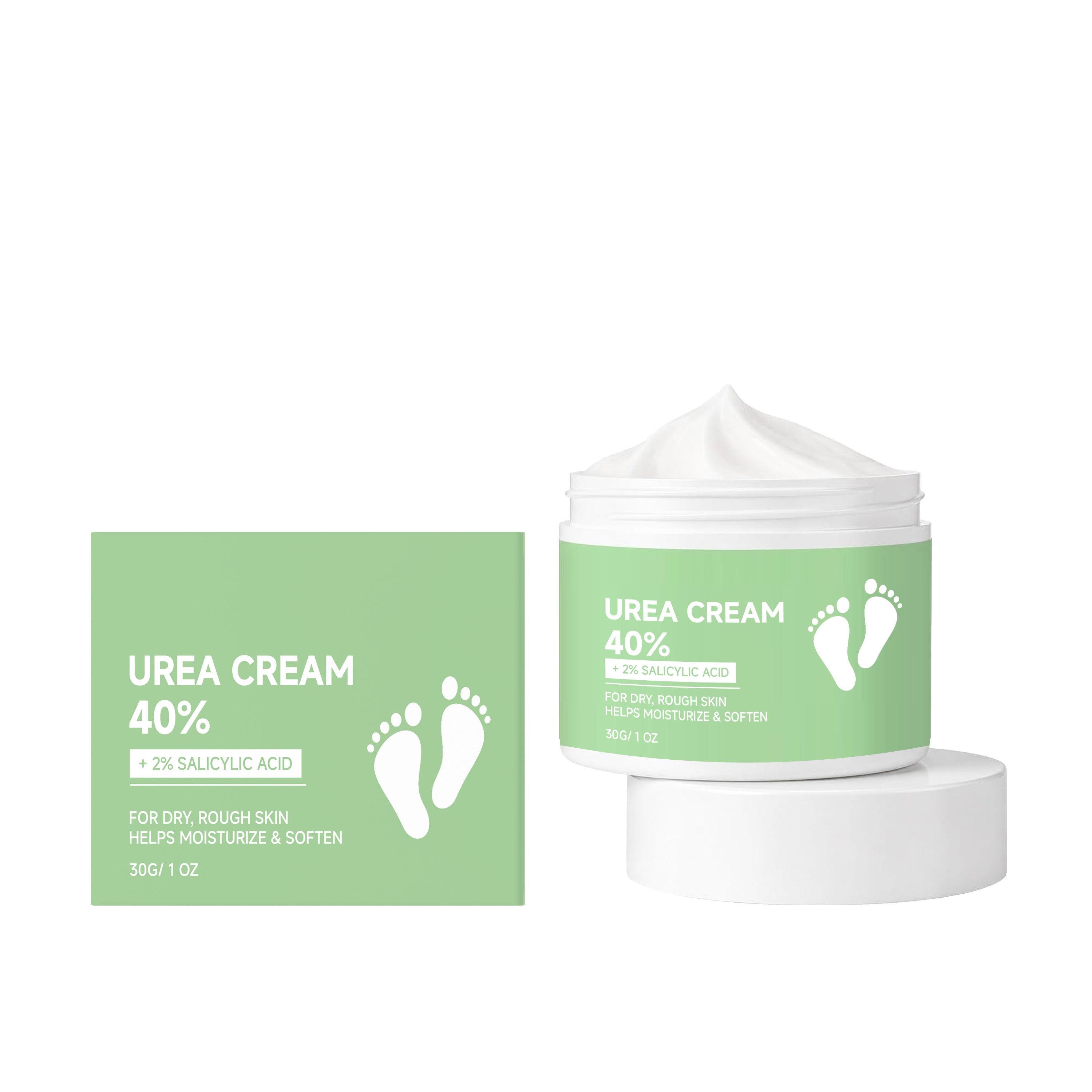 Urea Foot Cream Light Texture Hydrating Non Sticky Deep Moisturizing Smooth Delicate Softens Rough Foot Skin