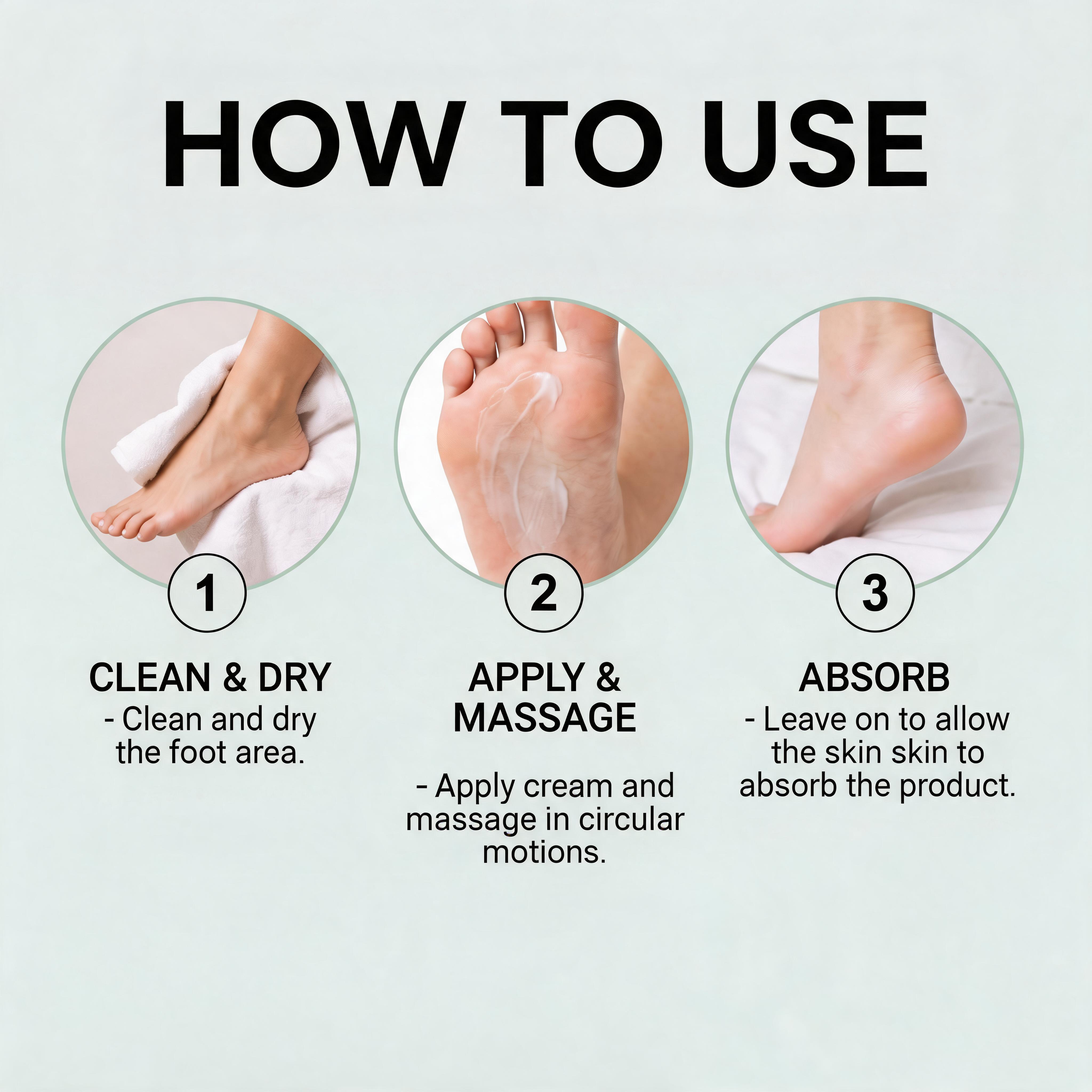 Urea Foot Cream Light Texture Hydrating Non Sticky Deep Moisturizing Smooth Delicate Softens Rough Foot Skin