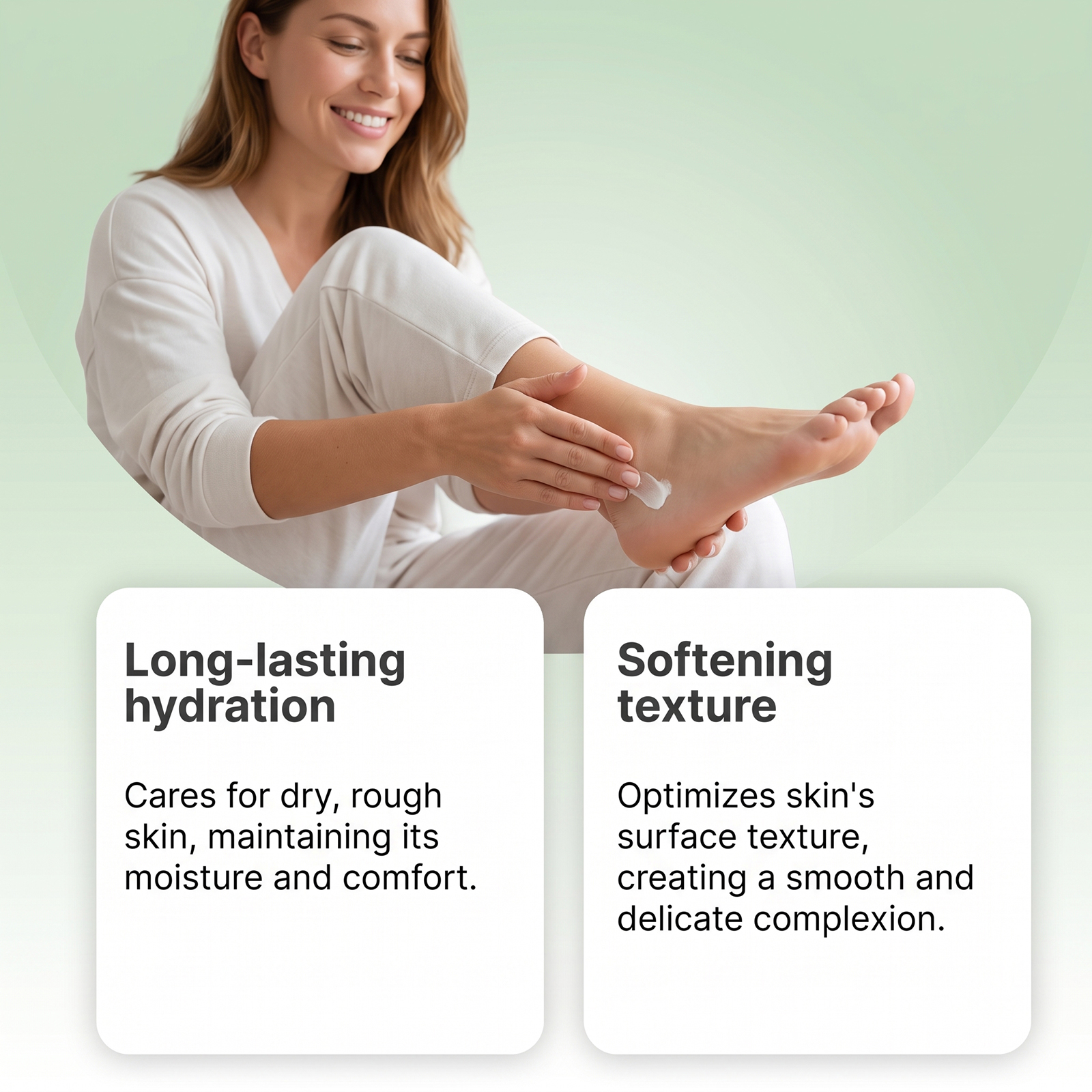Urea Foot Cream Light Texture Hydrating Non Sticky Deep Moisturizing Smooth Delicate Softens Rough Foot Skin