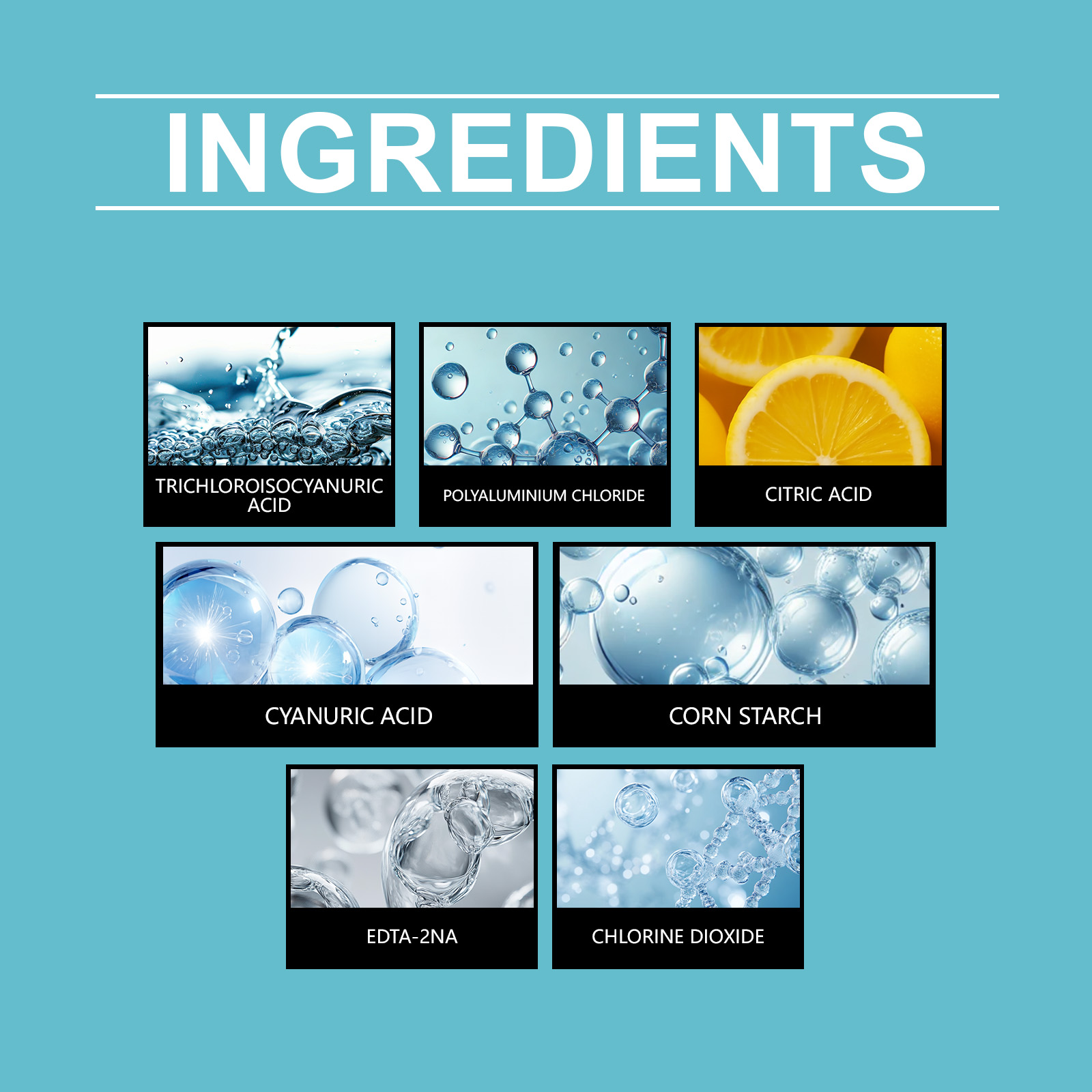 Pool Chlorine Tablets Clear Water Remove Stains Inhibit Algae Resist Sunlight Fit Courtyard Pools Hot Springs