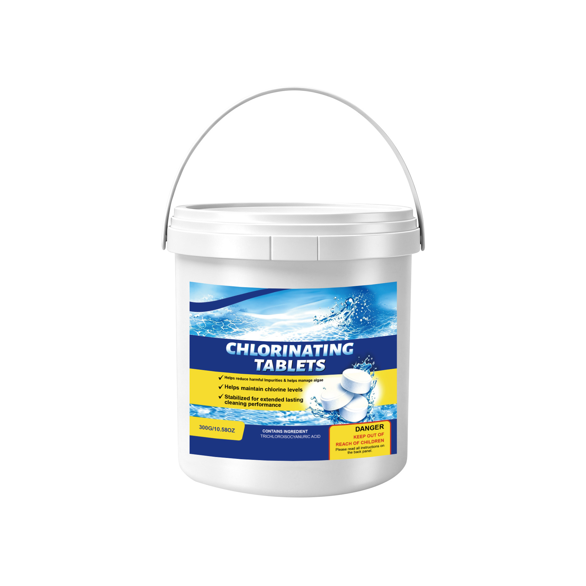 Pool Chlorine Tablets Clear Water Remove Stains Inhibit Algae Resist Sunlight Fit Courtyard Pools Hot Springs