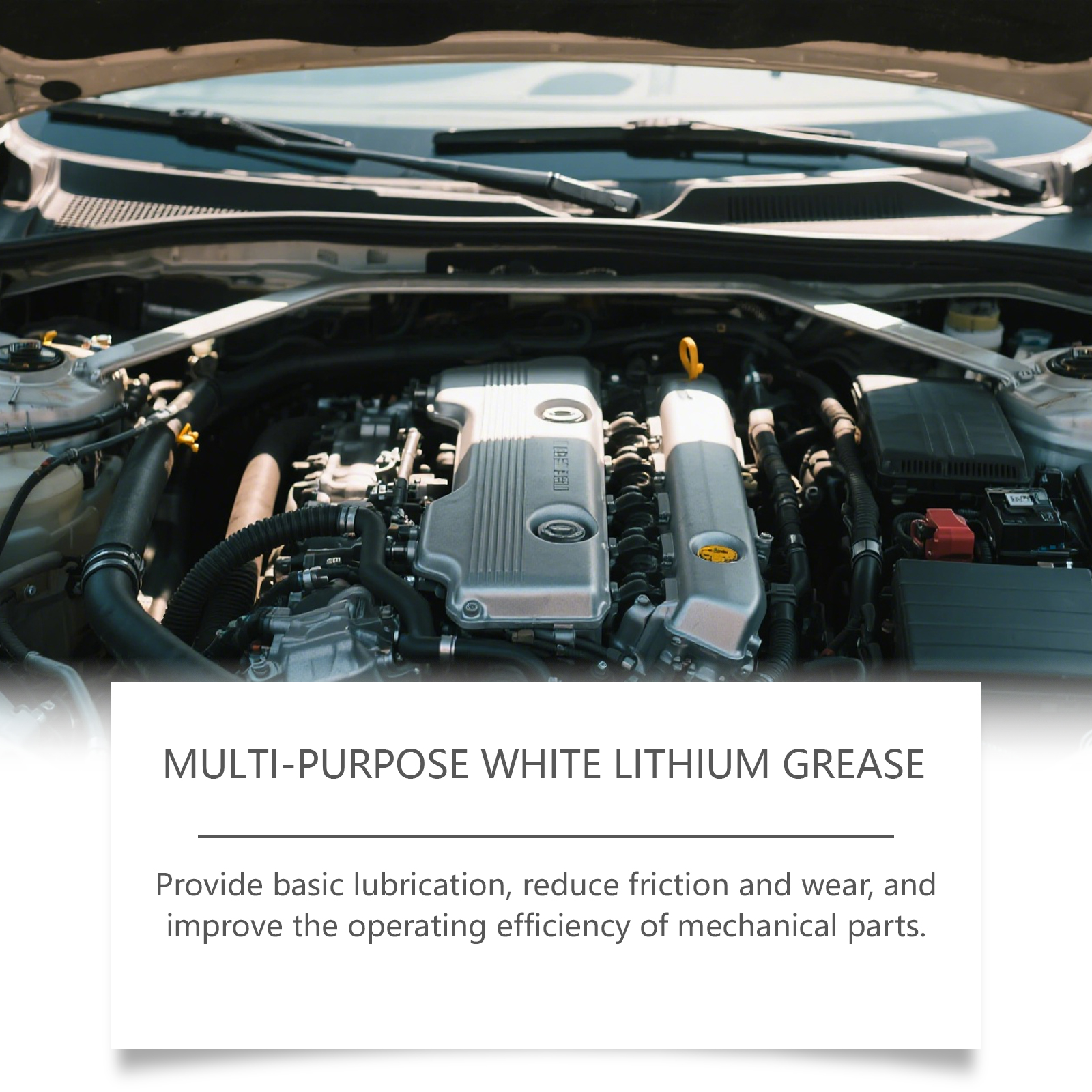 Multi Purpose White Lithium Grease Daily Multi Function Noise Reduction Smooth Clean Anti Rust Lubricant