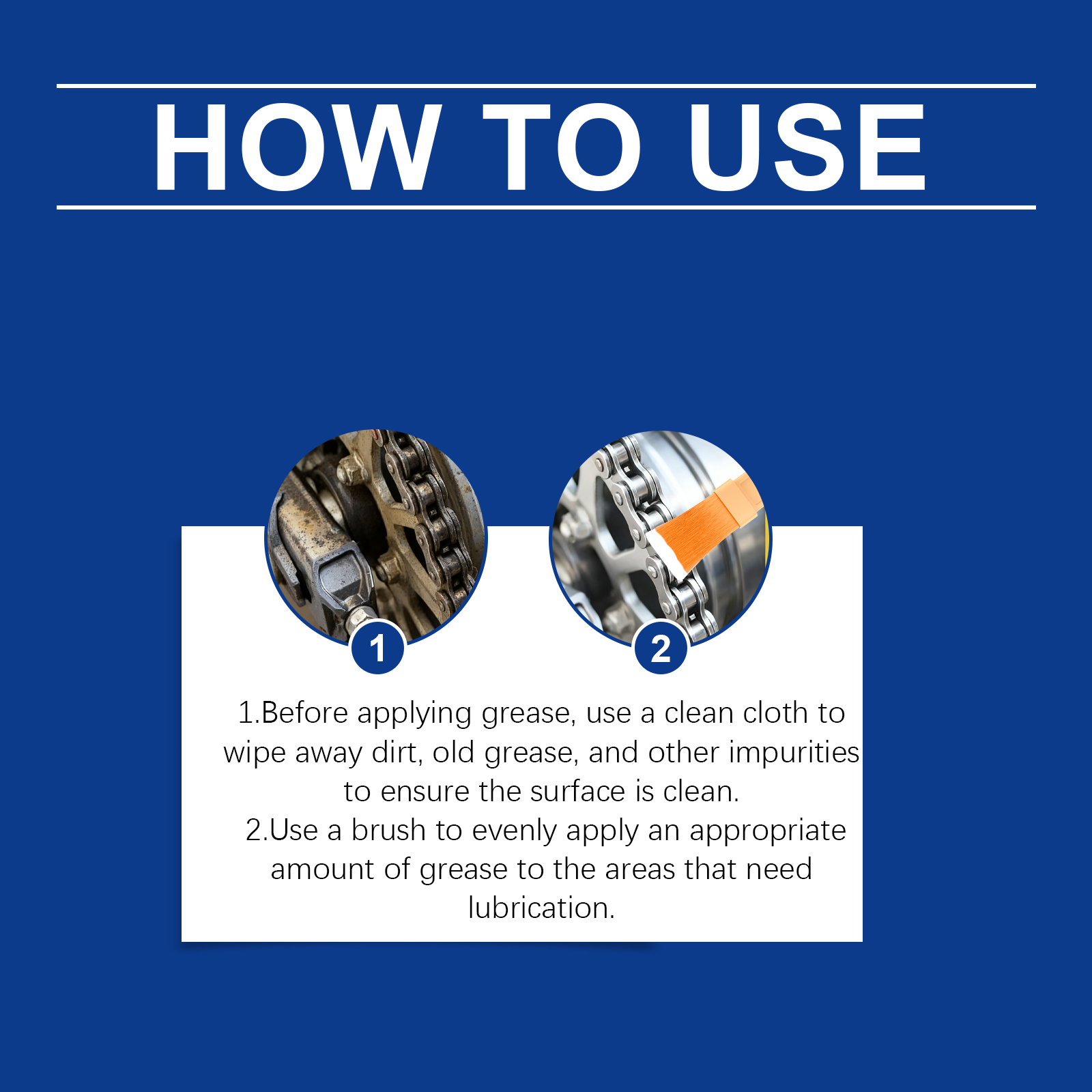 Multi Purpose White Lithium Grease Daily Multi Function Noise Reduction Smooth Clean Anti Rust Lubricant