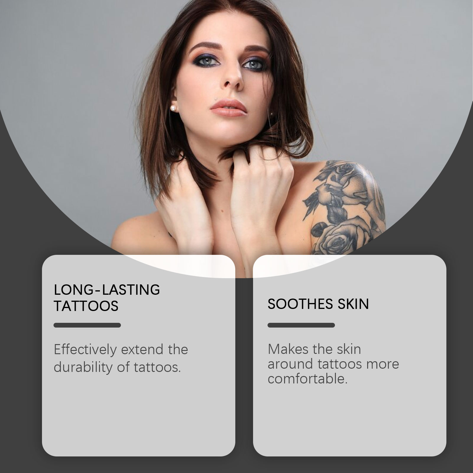 Tattoo Soothing Gel Gentle Cleansing Moisturizing Nourishing Body Skin Fade Tattoo Mark Care Gel