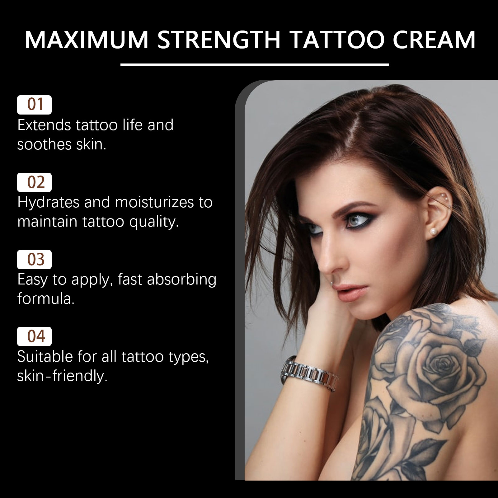 Tattoo Soothing Gel Gentle Cleansing Moisturizing Nourishing Body Skin Fade Tattoo Mark Care Gel