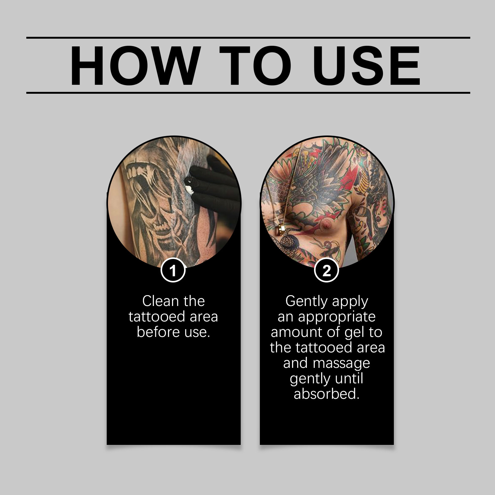 Tattoo Soothing Gel Gentle Cleansing Moisturizing Nourishing Body Skin Fade Tattoo Mark Care Gel