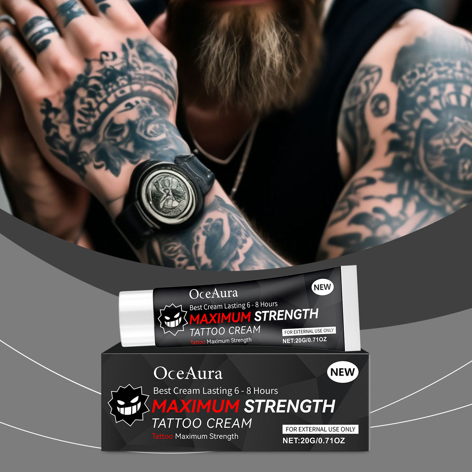 Tattoo Soothing Gel Gentle Cleansing Moisturizing Nourishing Body Skin Fade Tattoo Mark Care Gel