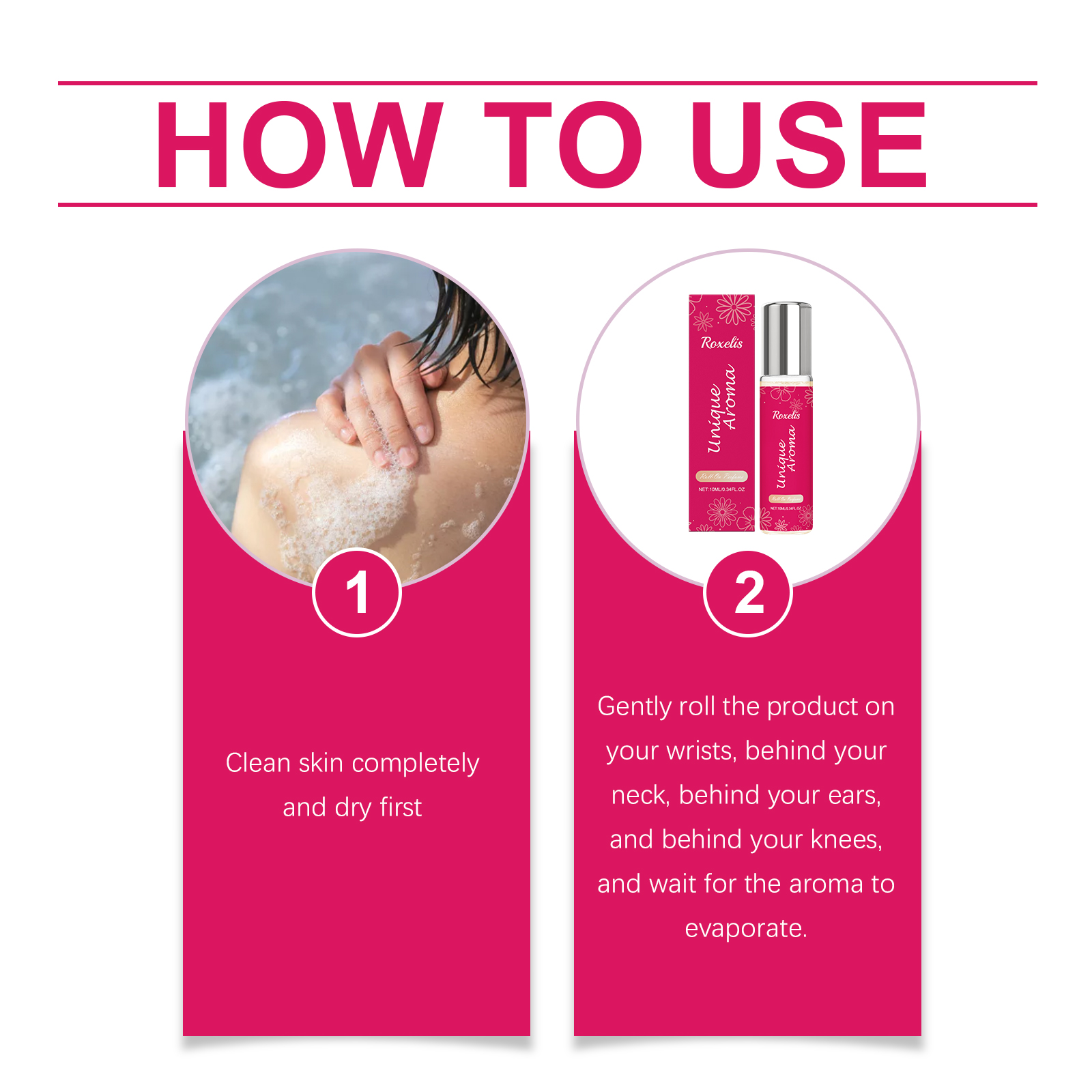 Women Roll On Perfume Fresh Elegant Charming Light Long Lasting Fragrance Romantic Sweet Daily Use Scent