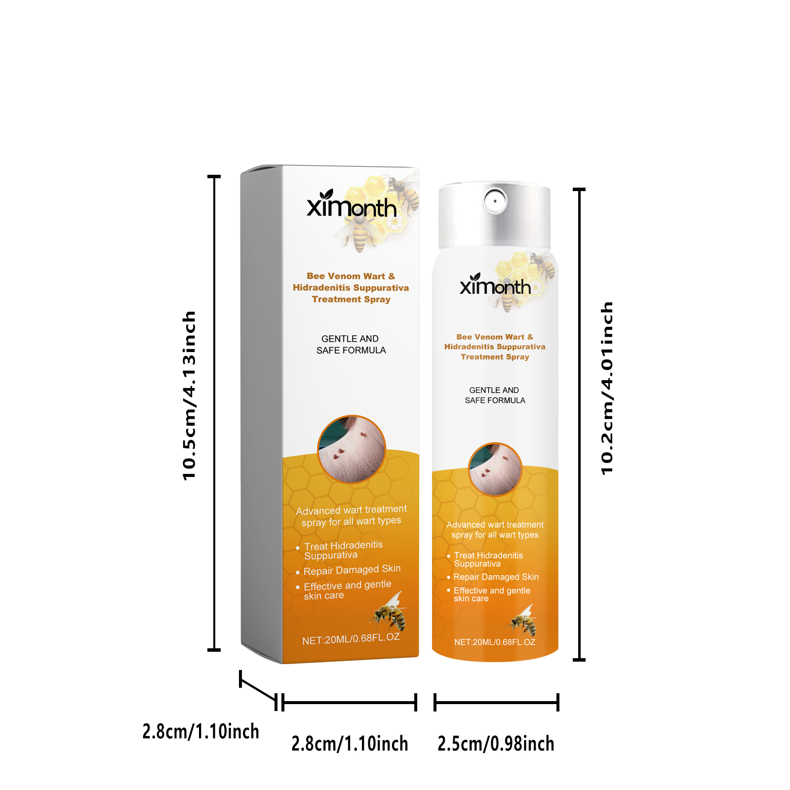 Bee Venom Skin Tag Remover Spray Cleansing And Repairing For Warts And Corns Daily Care Treatment 1 PCS