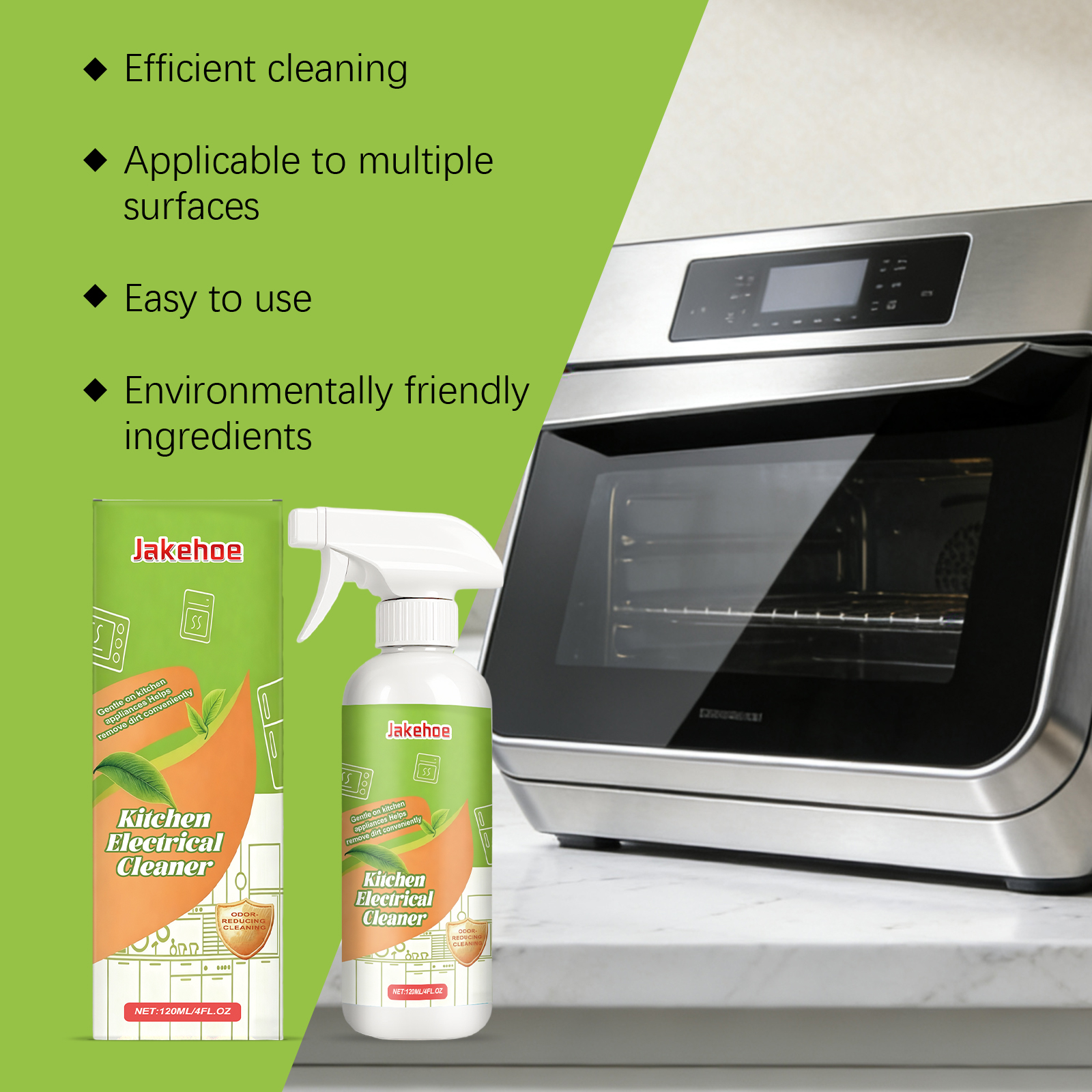 Home Appliance Cleaner Daily Gentle Portable Degreasing Polishing Brightening Fresh Scent For Kitchen Bathroom Surfaces 120ml