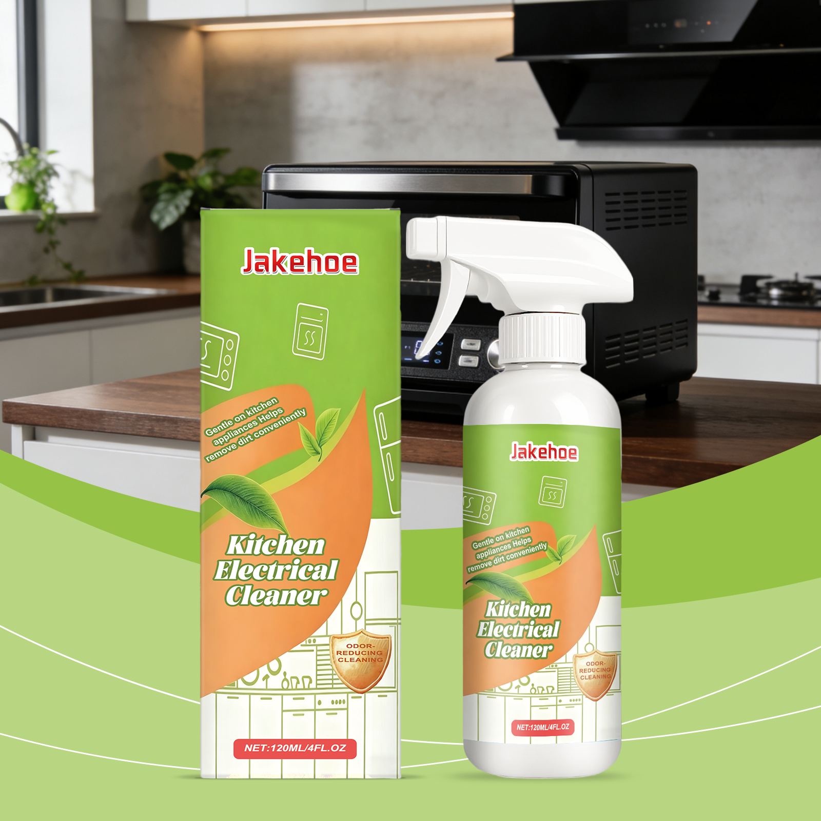 Home Appliance Cleaner Daily Gentle Portable Degreasing Polishing Brightening Fresh Scent For Kitchen Bathroom Surfaces 120ml