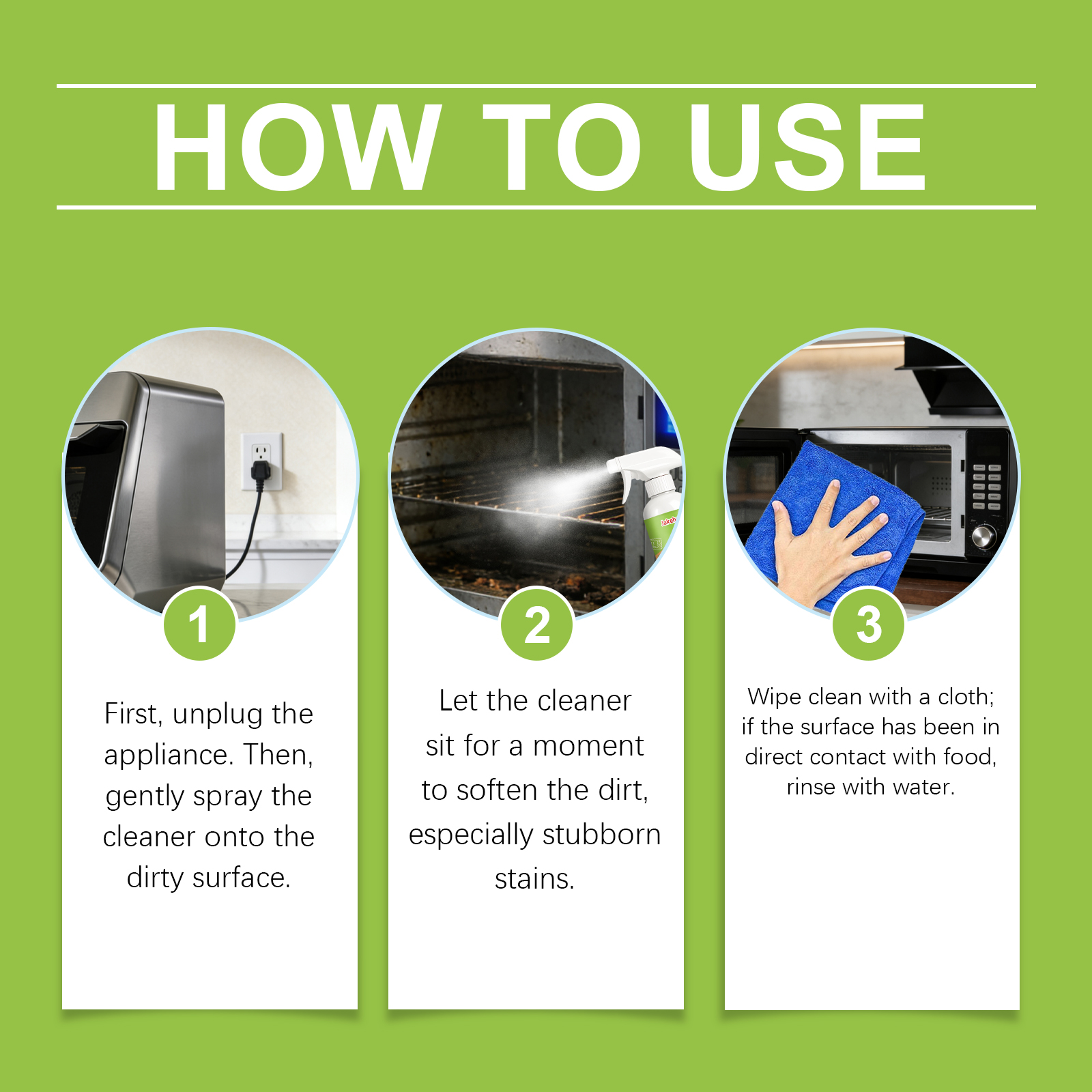 Home Appliance Cleaner Daily Gentle Portable Degreasing Polishing Brightening Fresh Scent For Kitchen Bathroom Surfaces 120ml