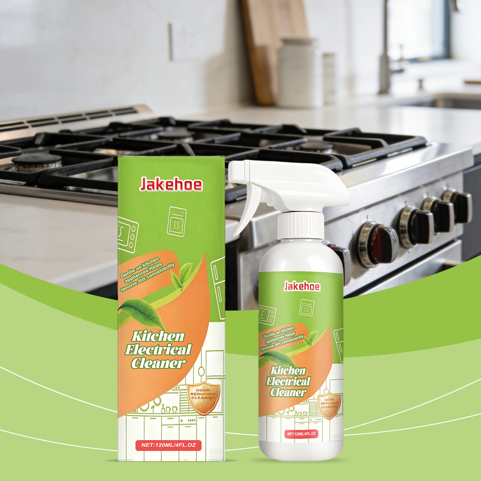 Home Appliance Cleaner Daily Gentle Portable Degreasing Polishing Brightening Fresh Scent For Kitchen Bathroom Surfaces 120ml