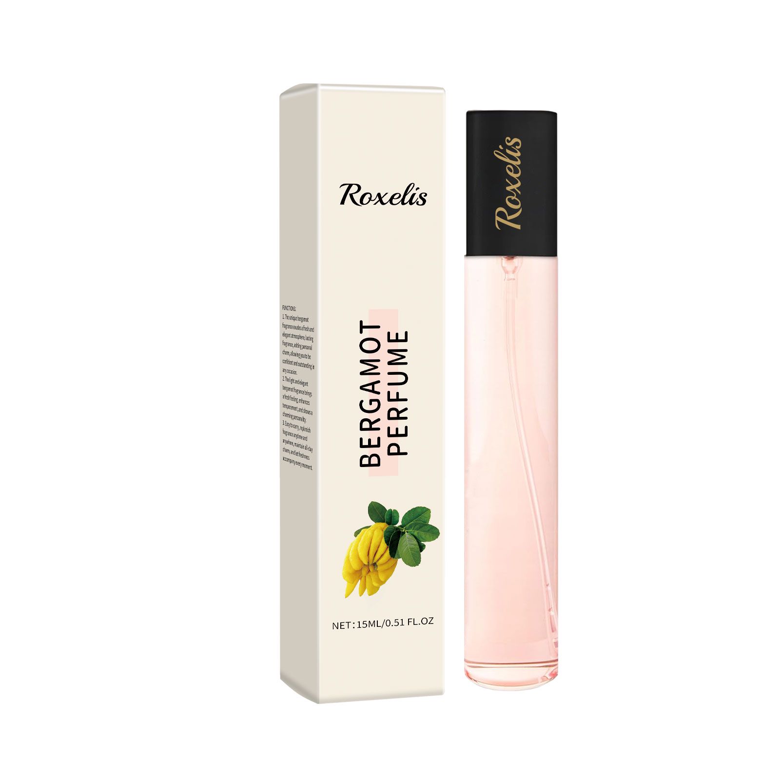 (Gardenia) Elegant Perfume Bergamot Rose Fresh Long Lasting Portable For Daily Wear And Gifting 15ml