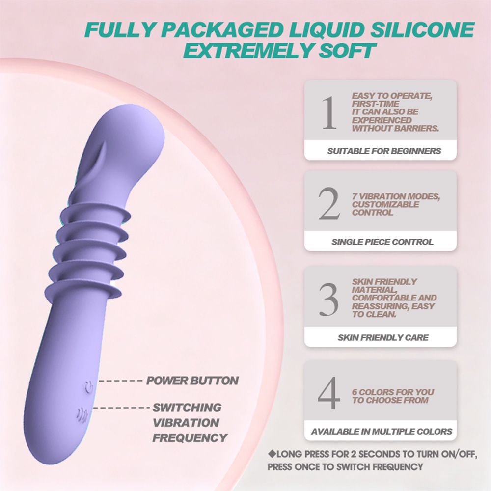 (Black) Womens Vibrator Sex Toys Silicone Adult Toys Adjustable Vibration Waterproof Rechargeable Massager Portable Adult Product for Female