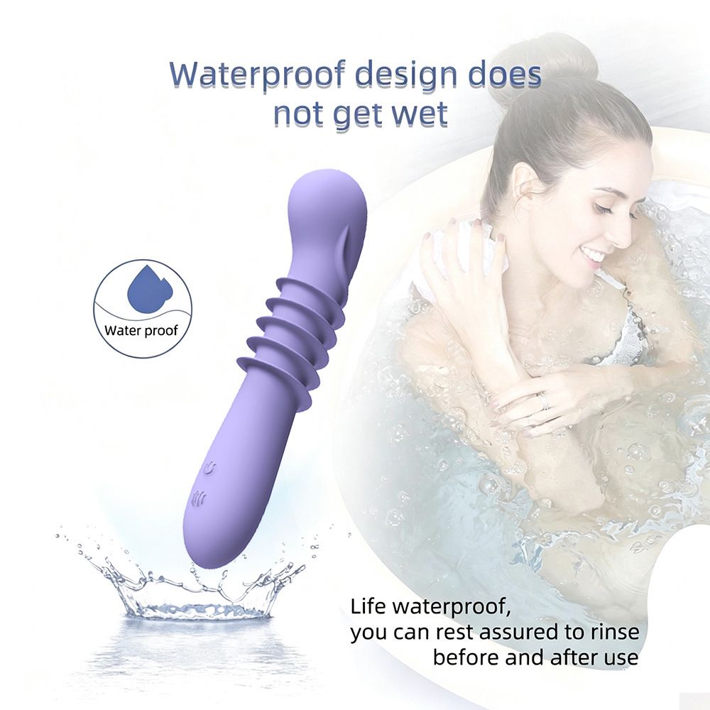 (Black) Womens Vibrator Sex Toys Silicone Adult Toys Adjustable Vibration Waterproof Rechargeable Massager Portable Adult Product for Female